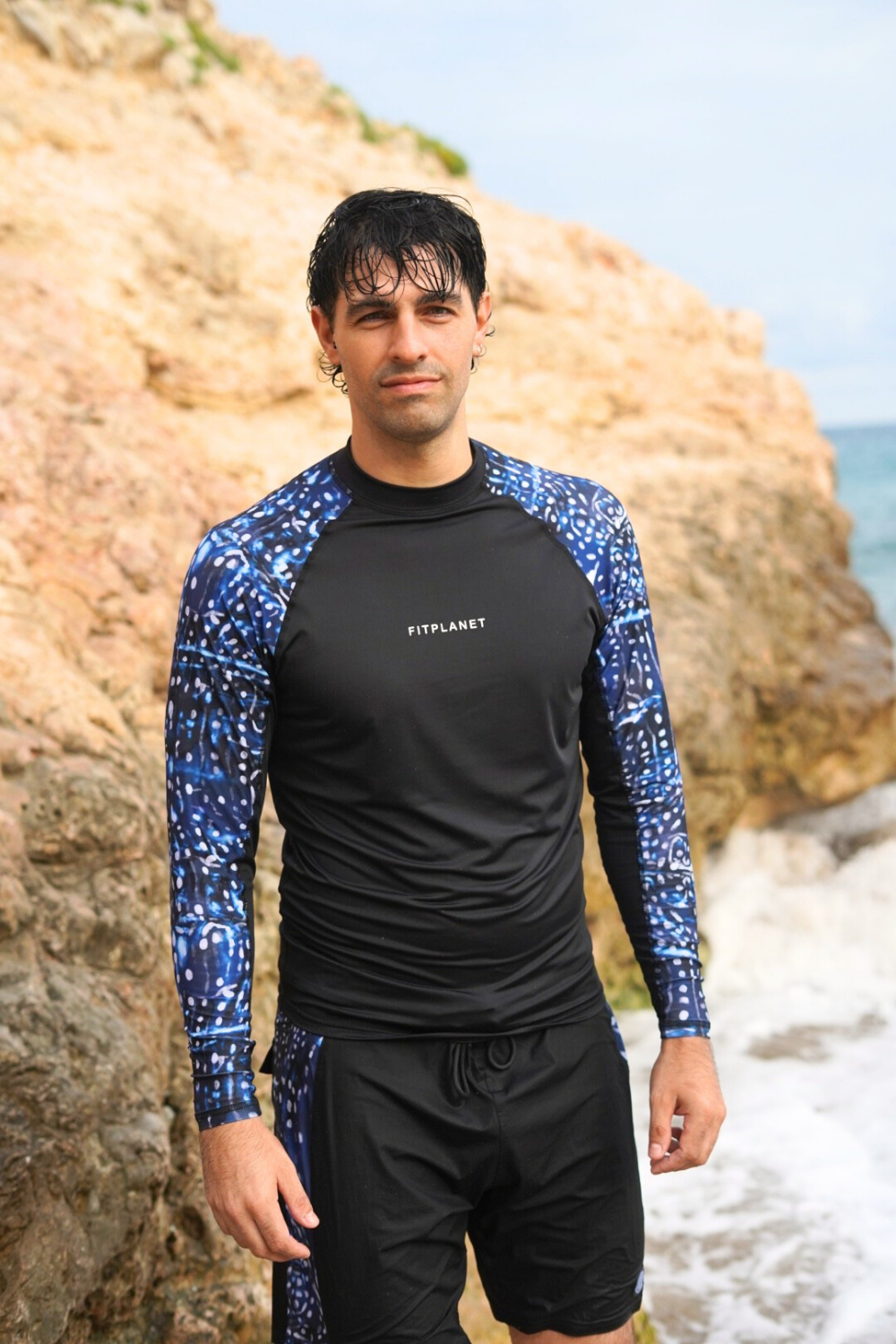 Maglia da surf a manica larga in lycra - Squalo balena