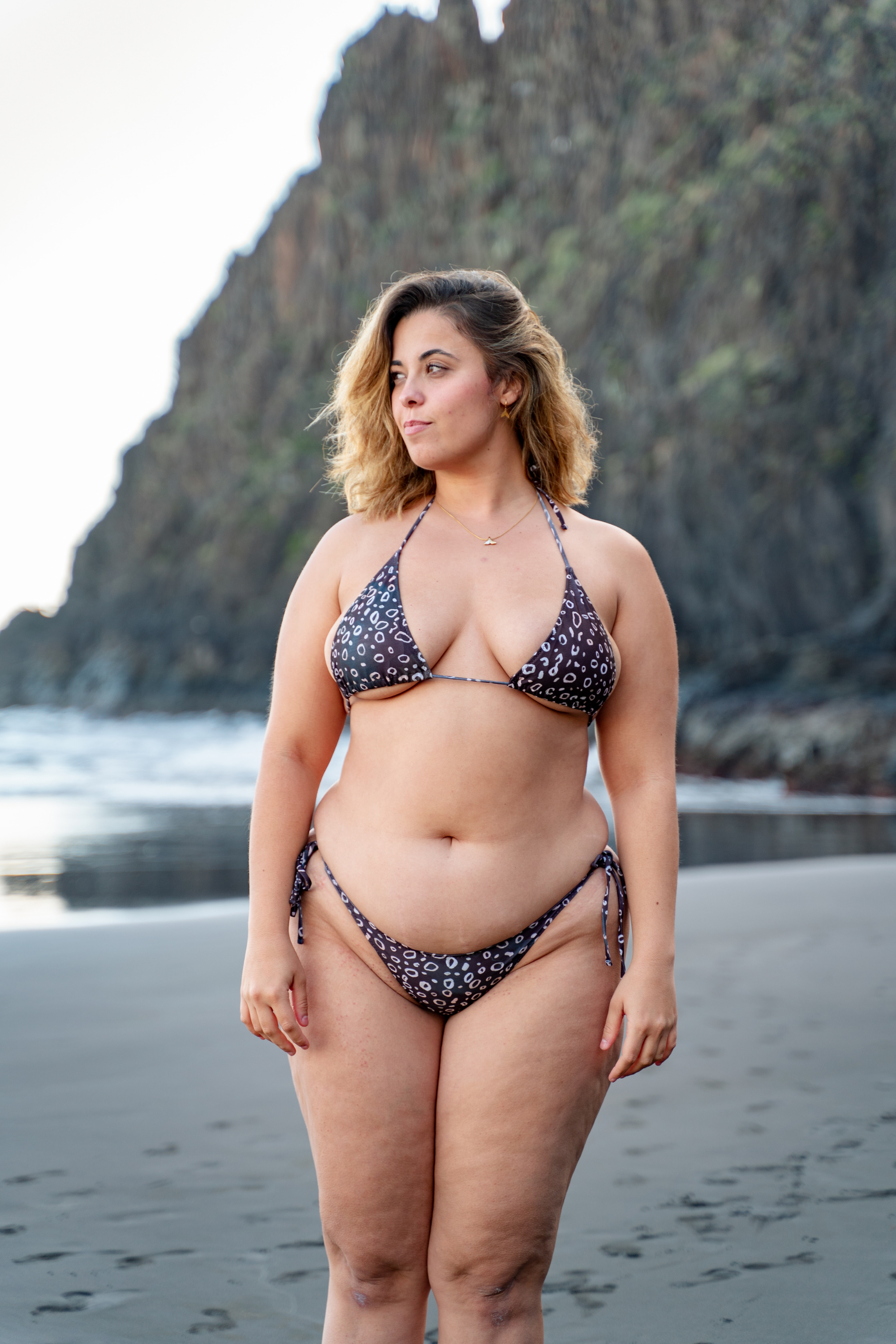 Bikini Top - Tiger Shark Skin (Greyish Tones)