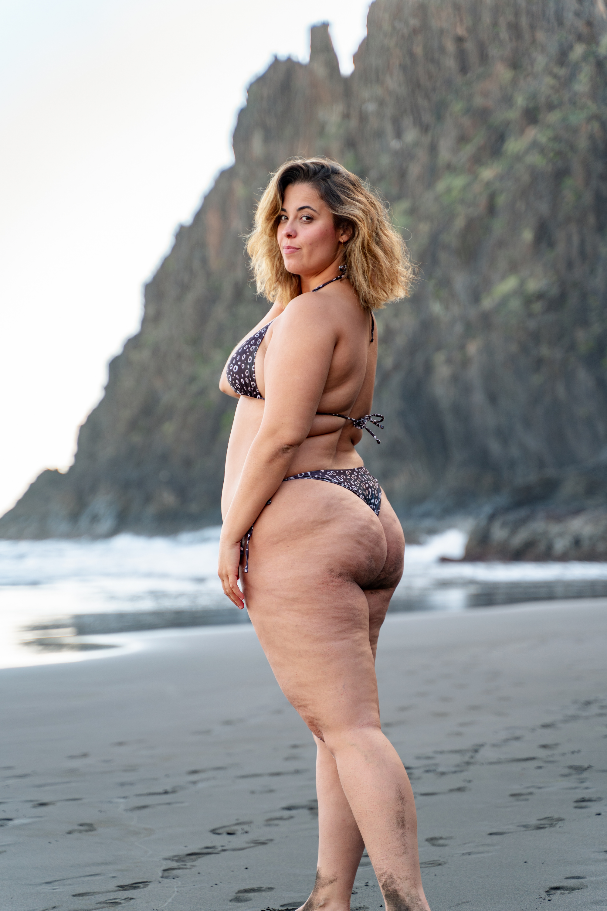 Bikini Top - Tiger Shark Skin (Greyish Tones)