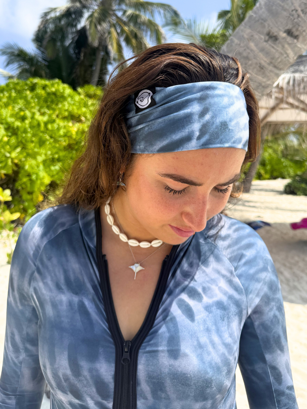Tiger Shark Headband - Gray Tones