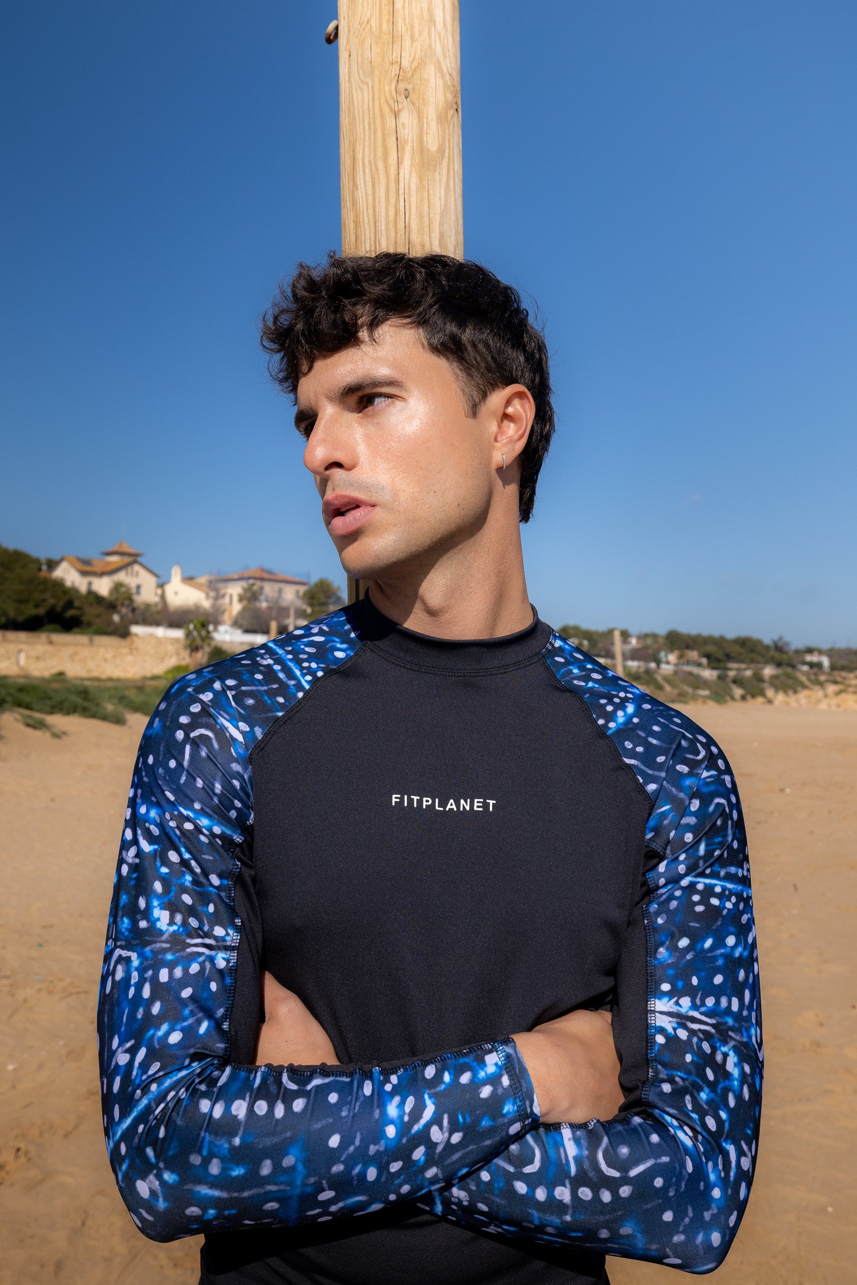 Maglia da surf a manica larga in lycra - Squalo balena