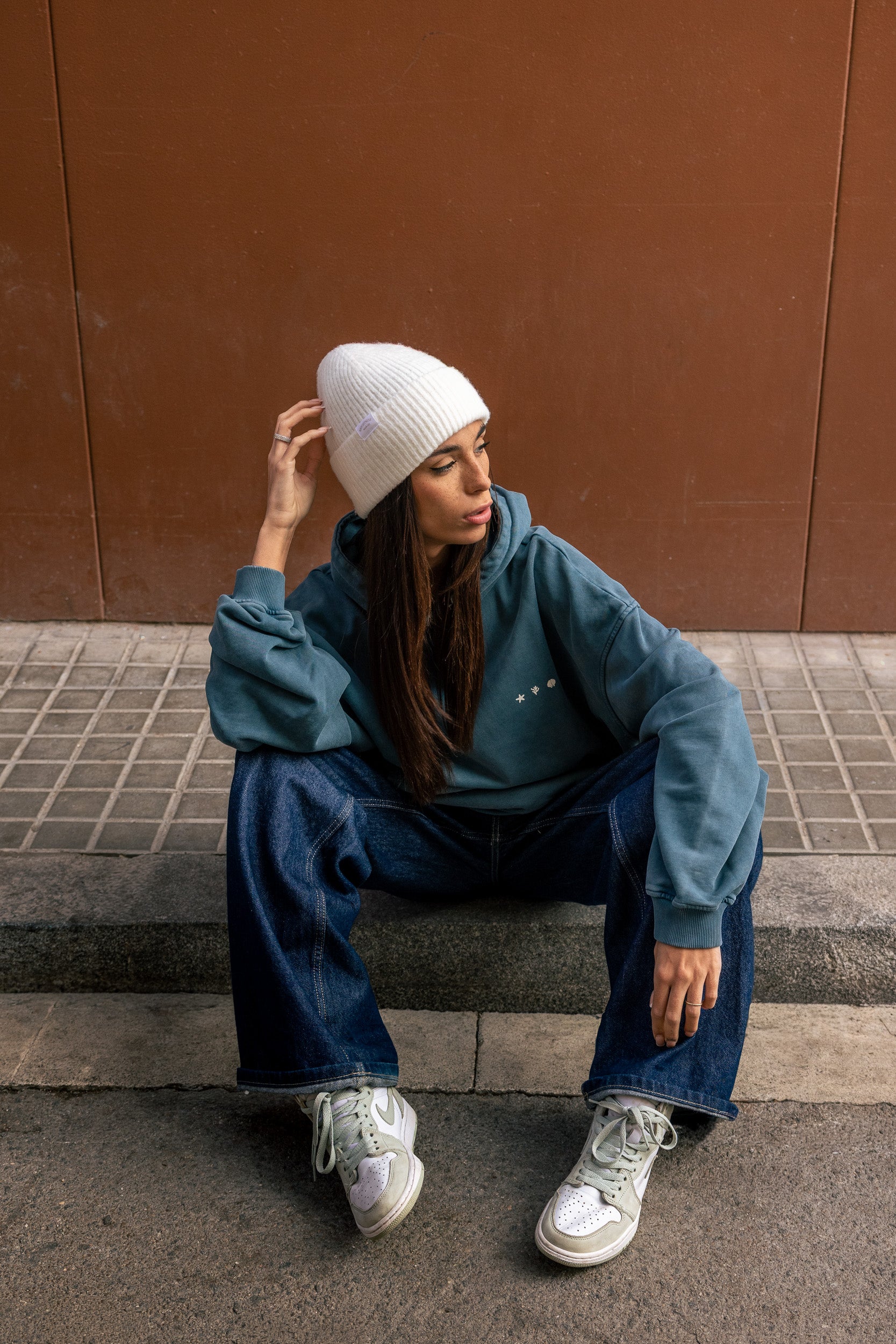 Sudadera Essential – Azul profundo