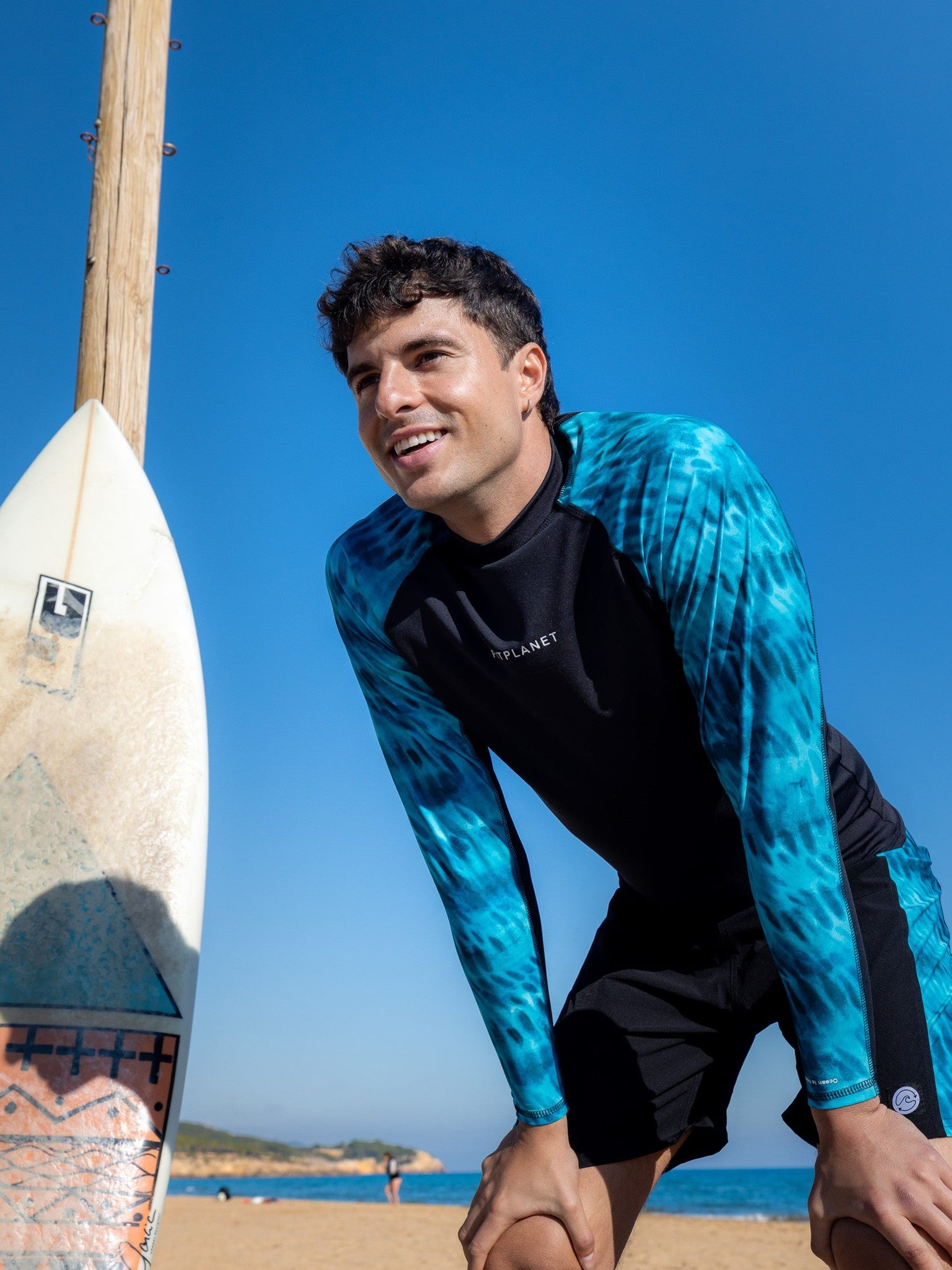 Surf Lycra - Tiger Shark (Turquoise)