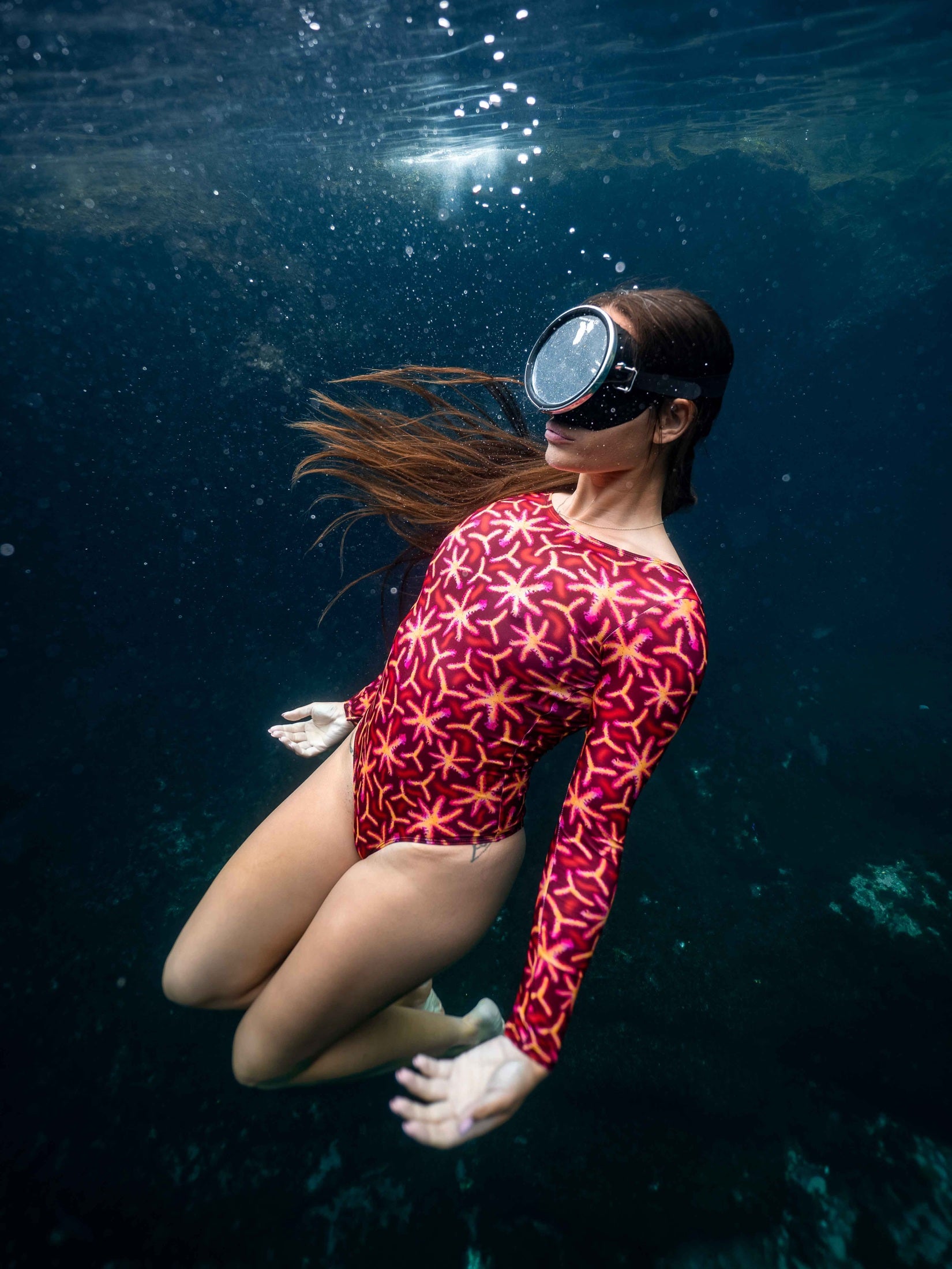 Gorgonian Surf Swimsuit (Open Back)