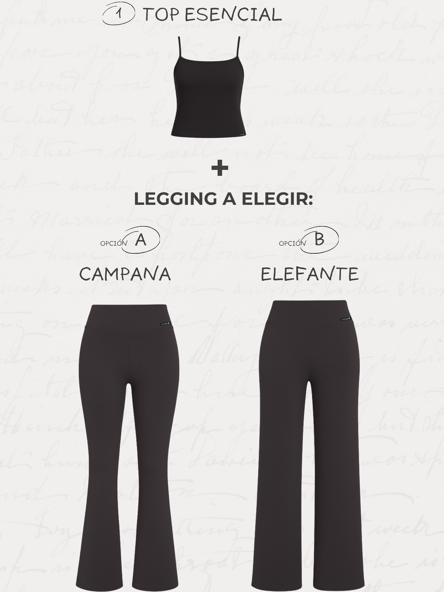 Conjunto Esencial algodón - Negro