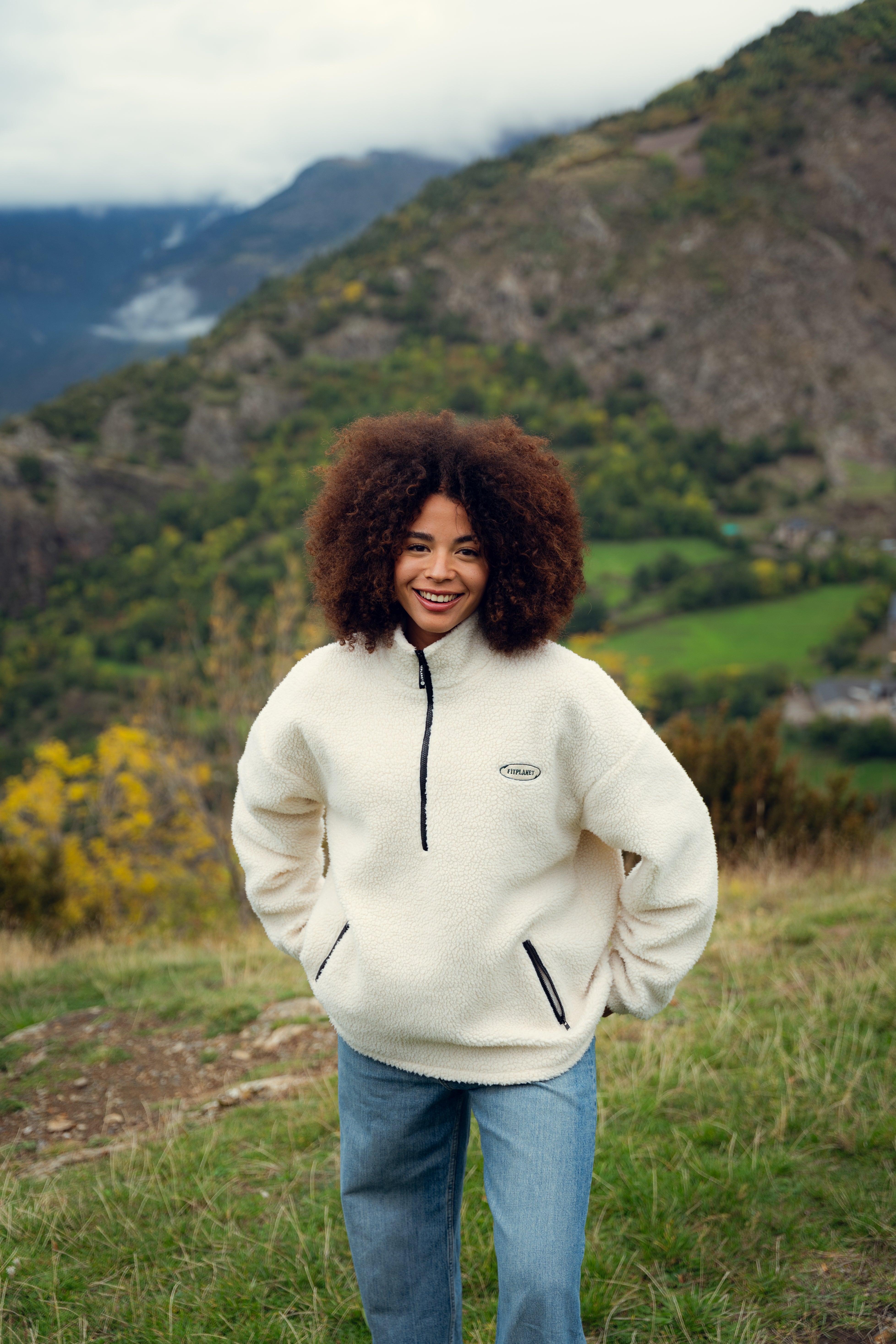 Adopta un Abrigo Polar Fitplanet - Blanco