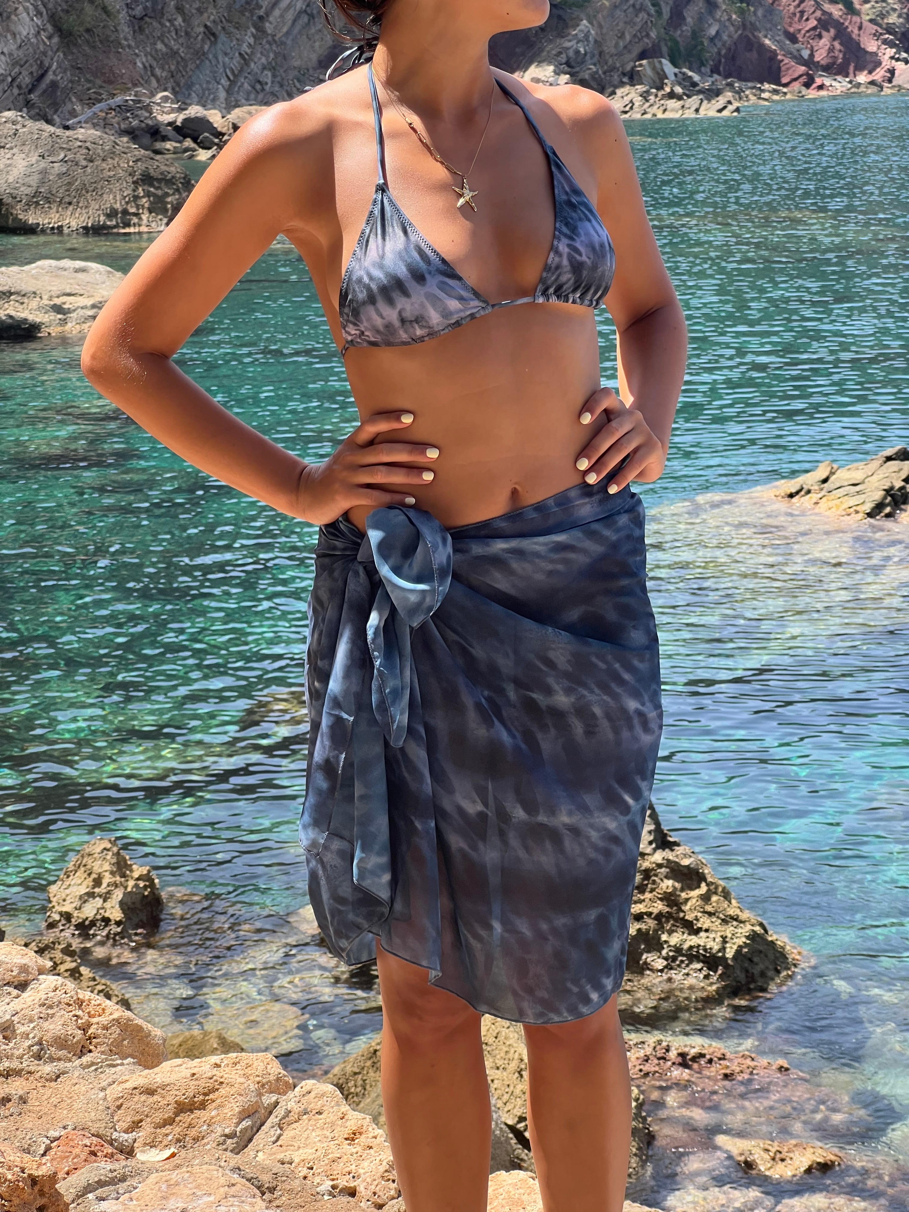 Pareo Tiburon Tigre - Tons Grisâtres