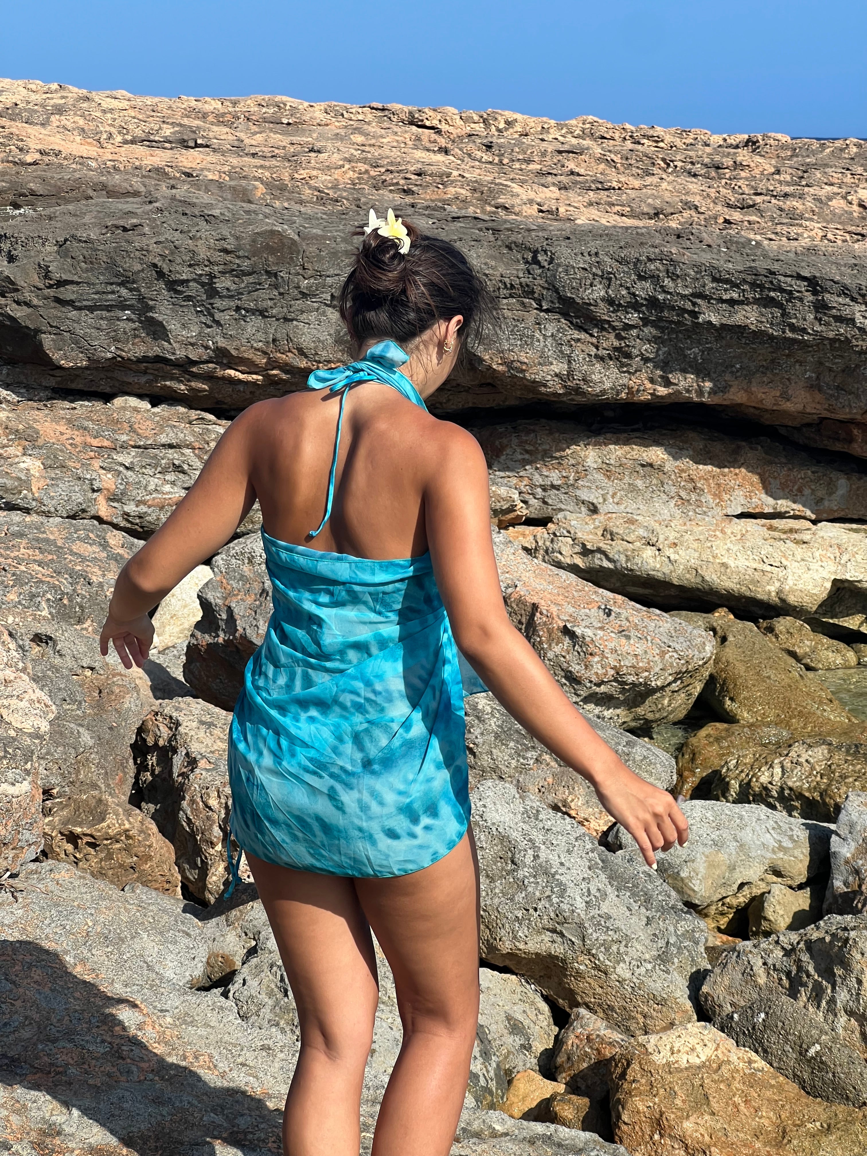 Pareo Tiburon Tigre - Tons Turquoises