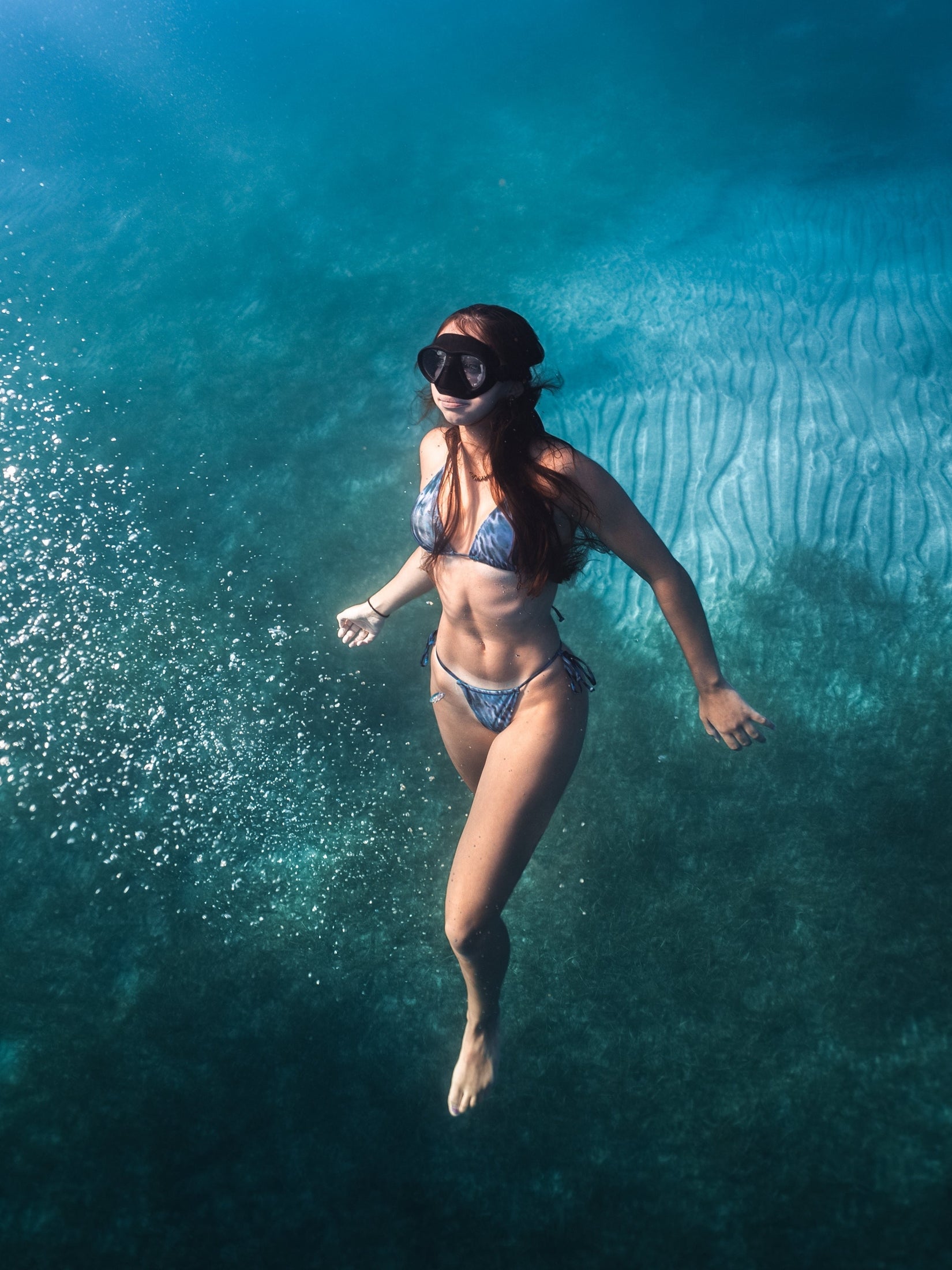 Tiger Shark Skin Bikini - Brazilian (Grayish Tones)