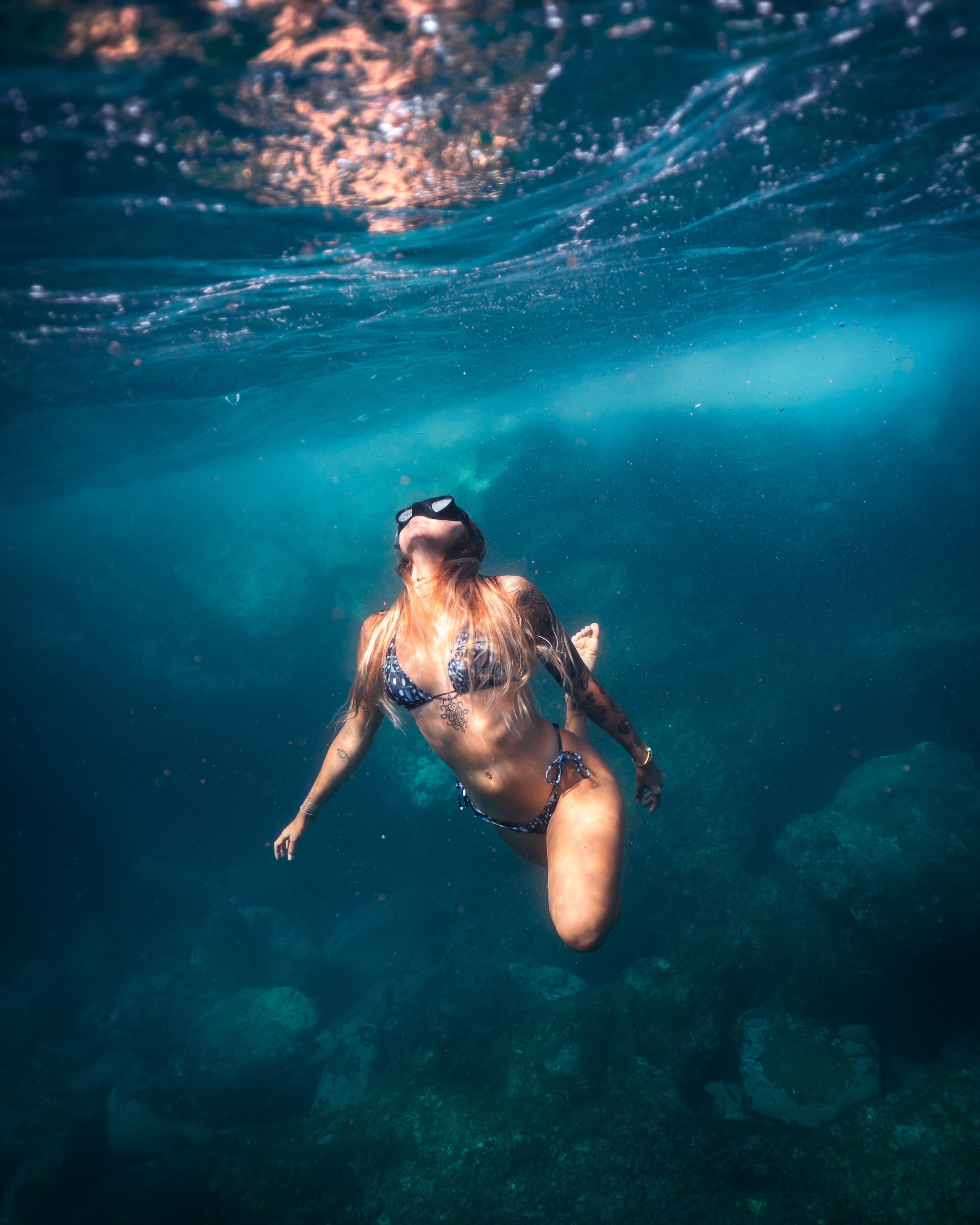 OCEAN TEXTURE BIKINI - CLASSIC PANTIES