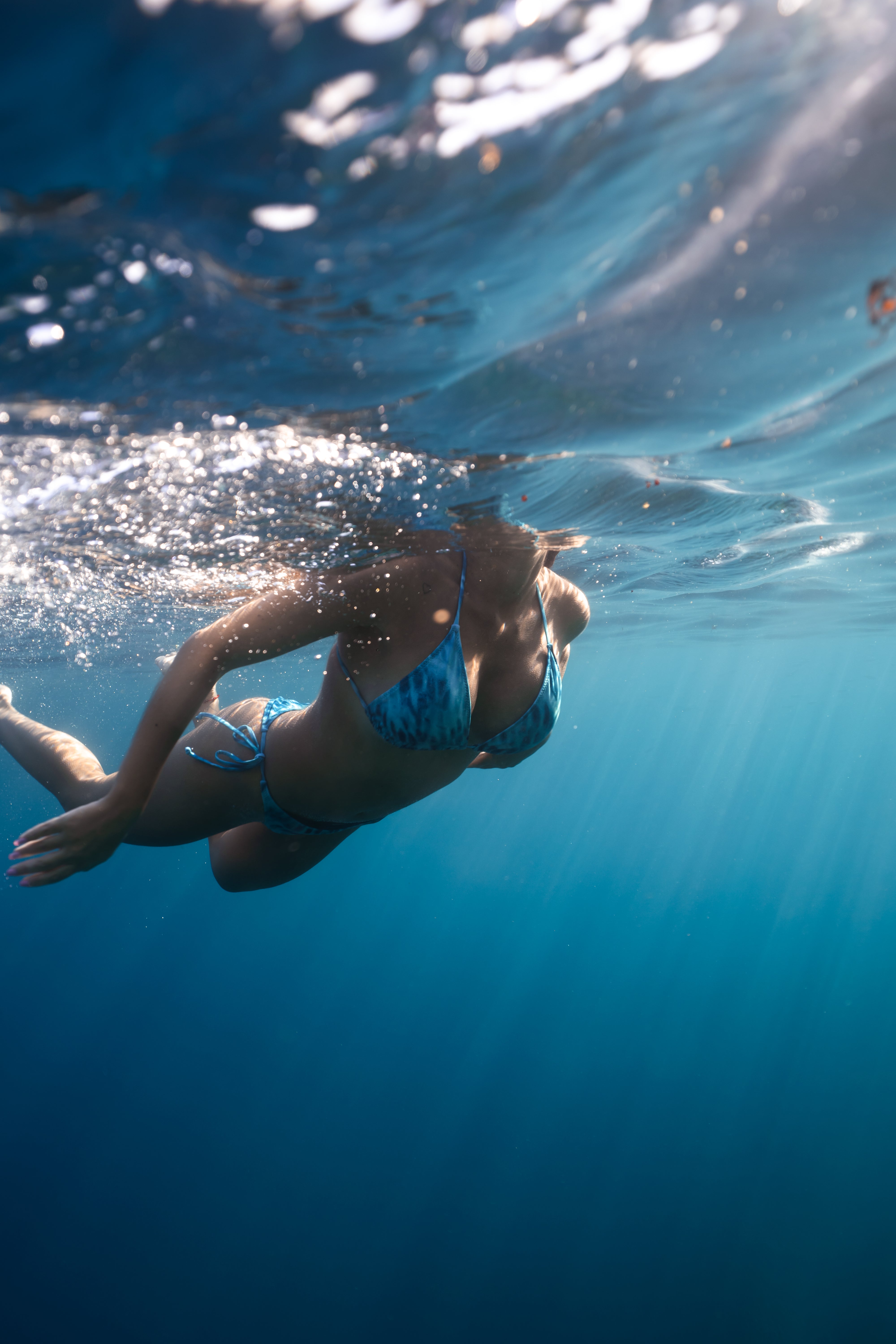 OCEAN TEXTURE BIKINI - CLASSIC PANTIES