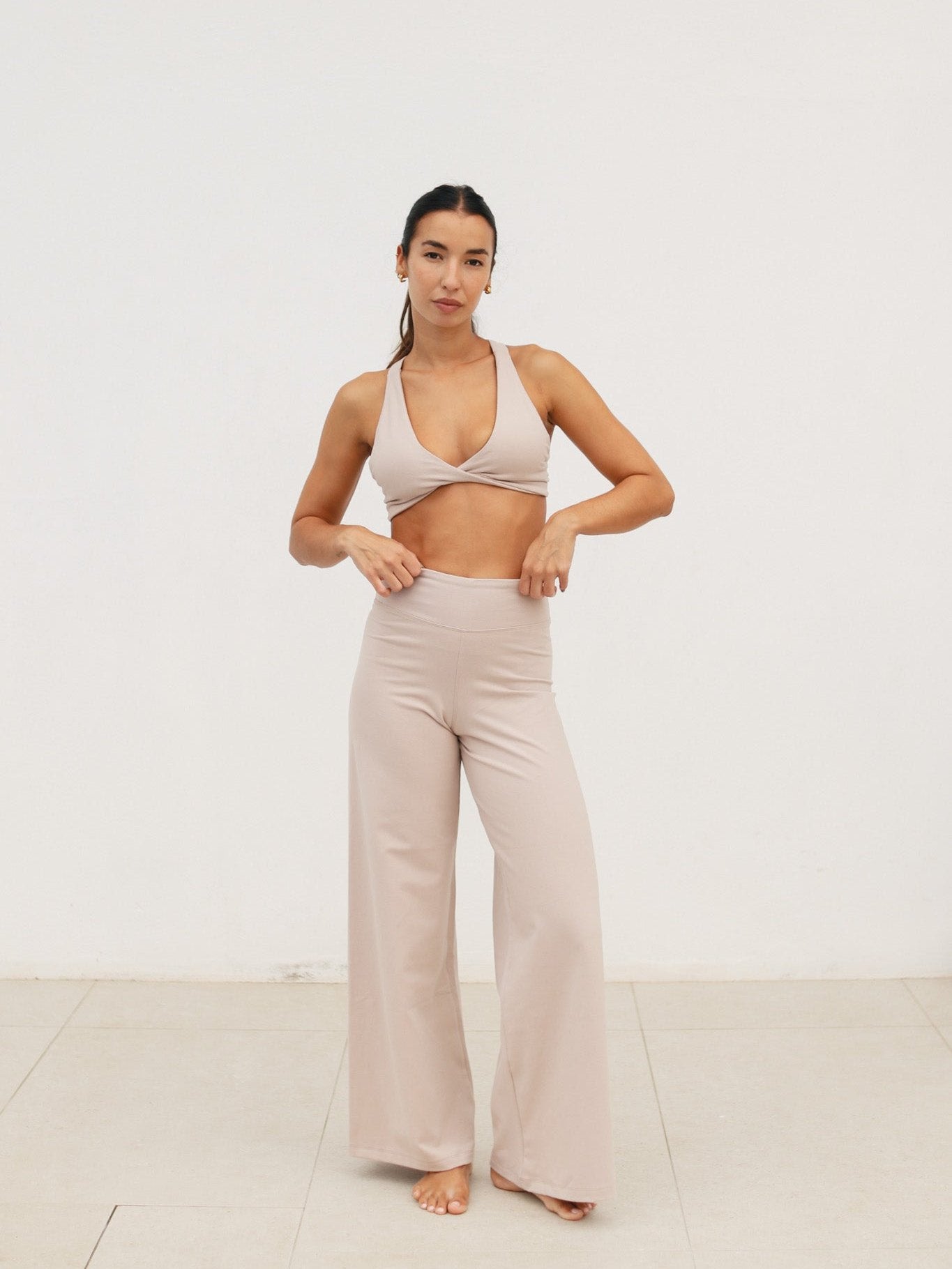 Top Cruzado algodón - Beige