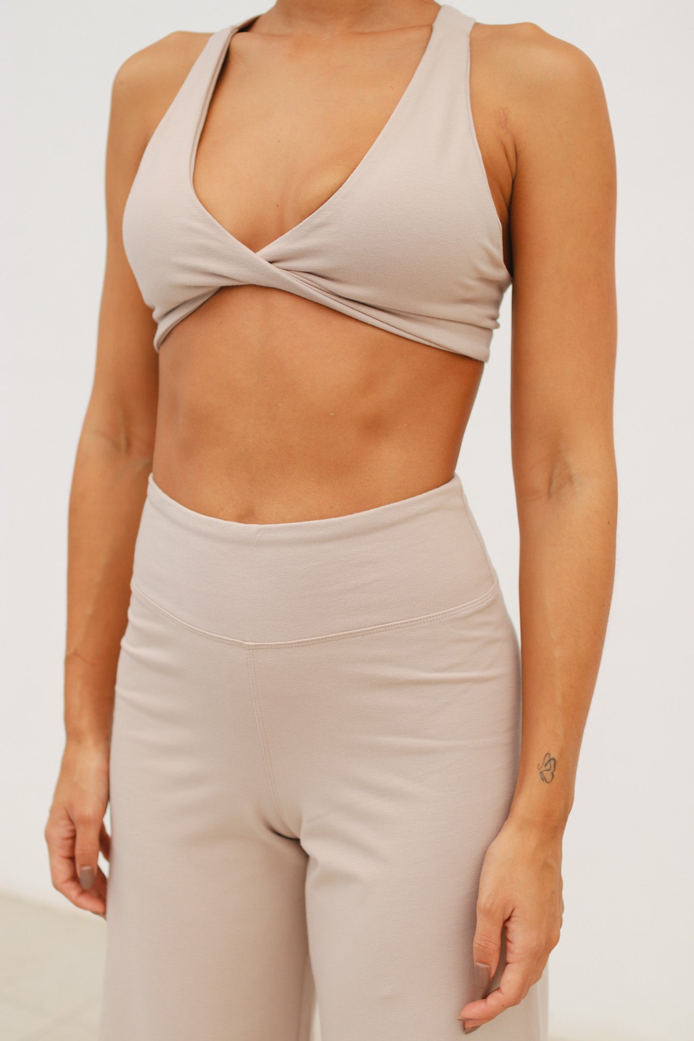 Top Cruzado algodón - Beige