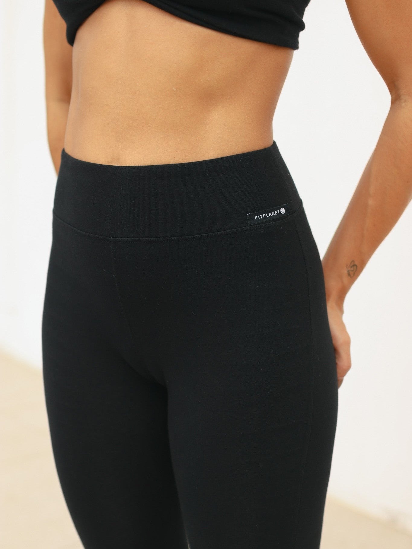 Legging campana algodón - Negro