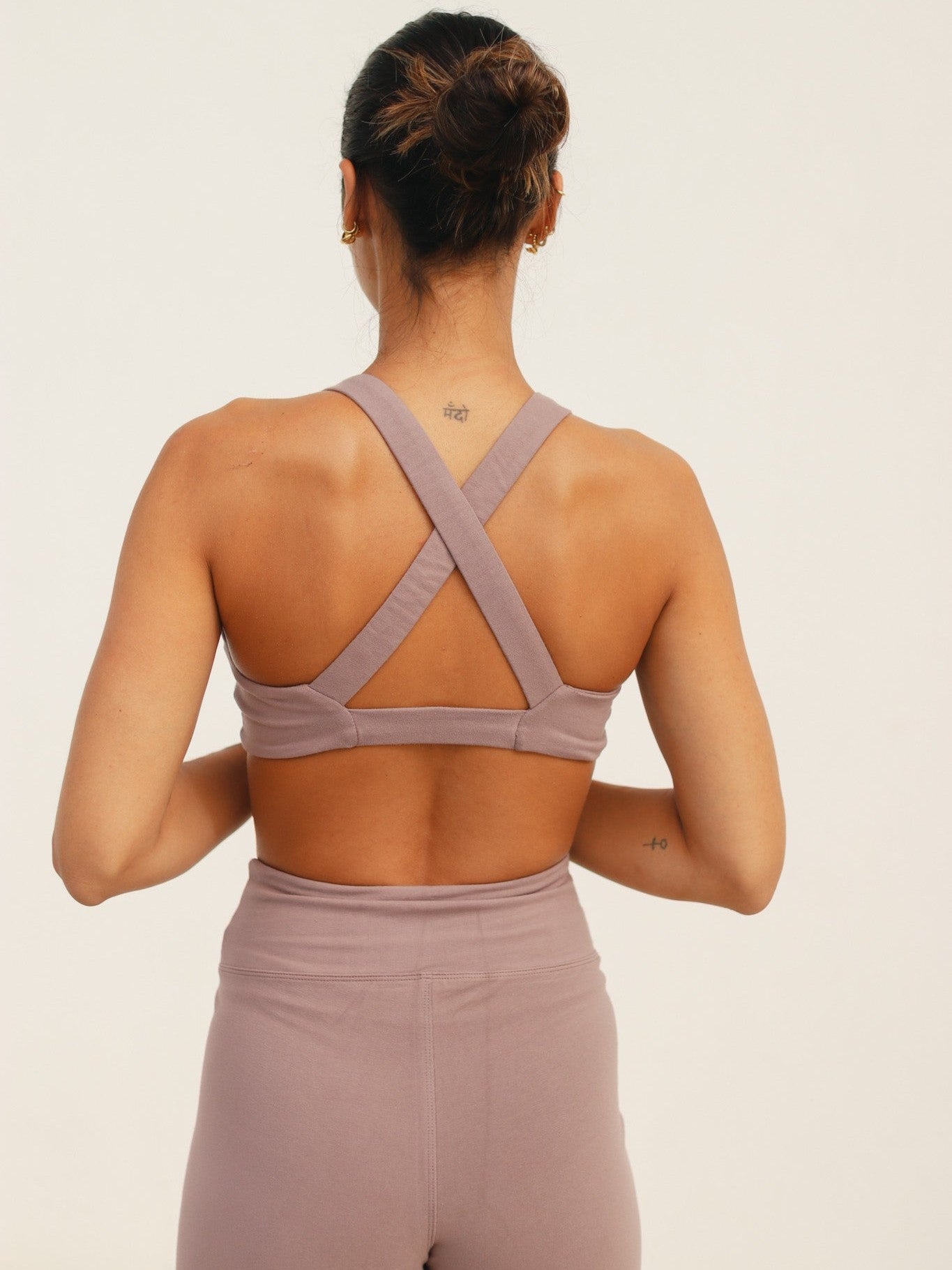 Cotton Wrap Top - Mauve
