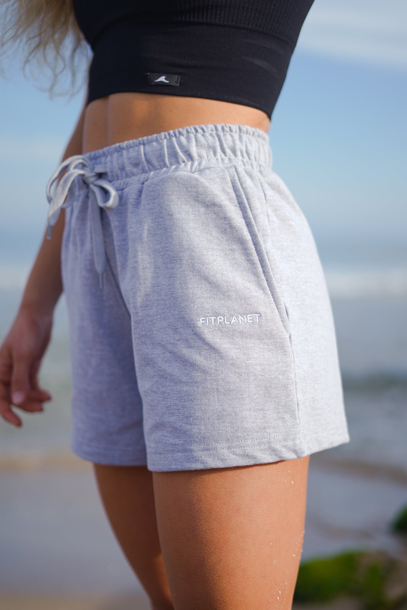 Pantalon Short Fitplanet - Gris