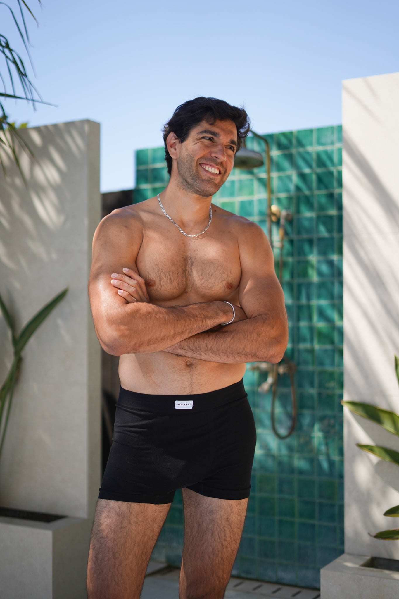 Cotton Boxer Shorts - Black