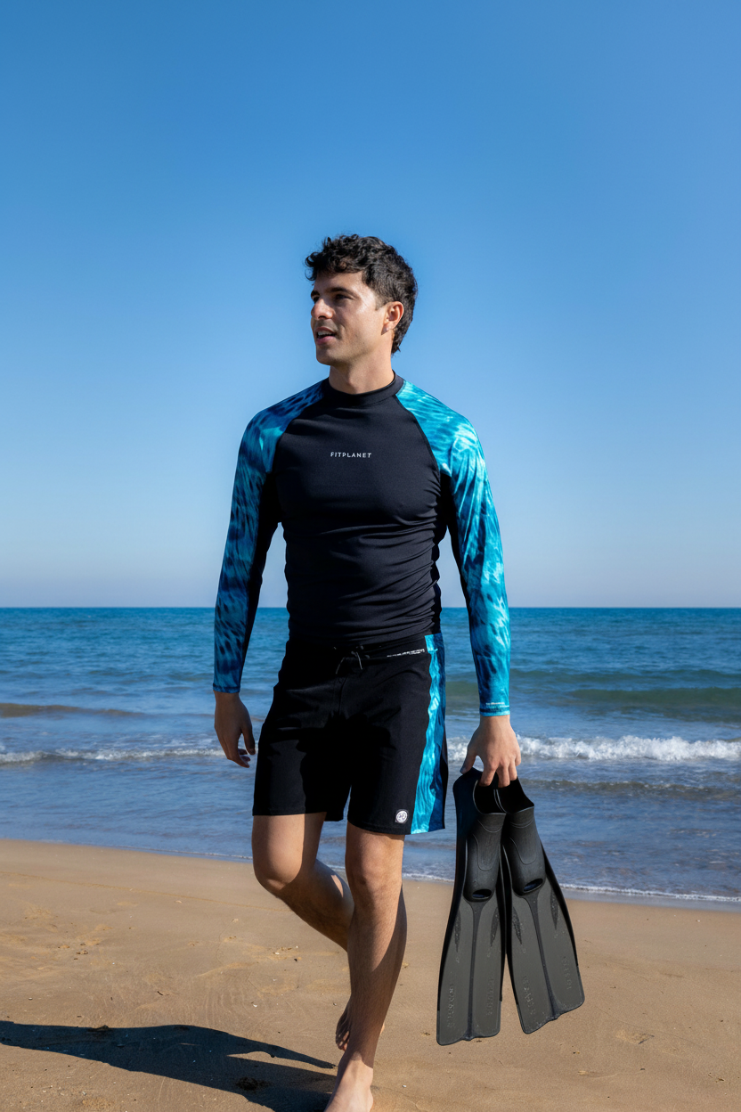 Licra surf - Tiburón Tigre (Turquesa)