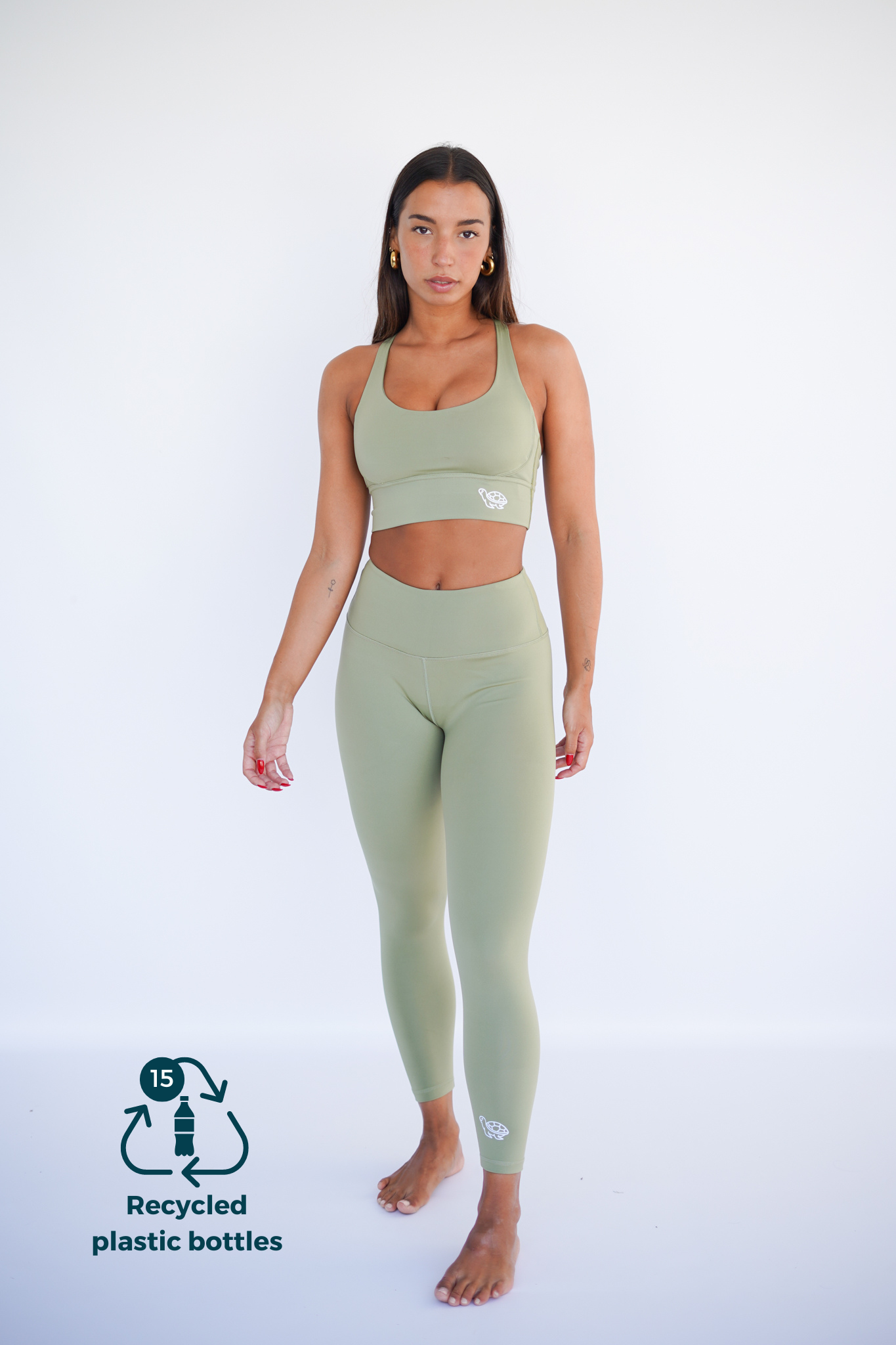 Legging SEA TURTLE - verde - FITPLANET