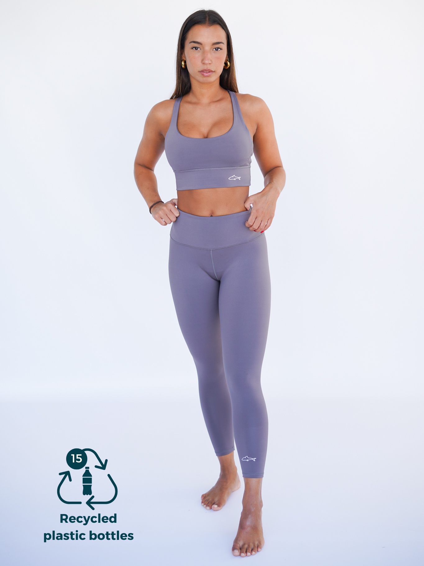 Legging SHARK - gris - FITPLANET