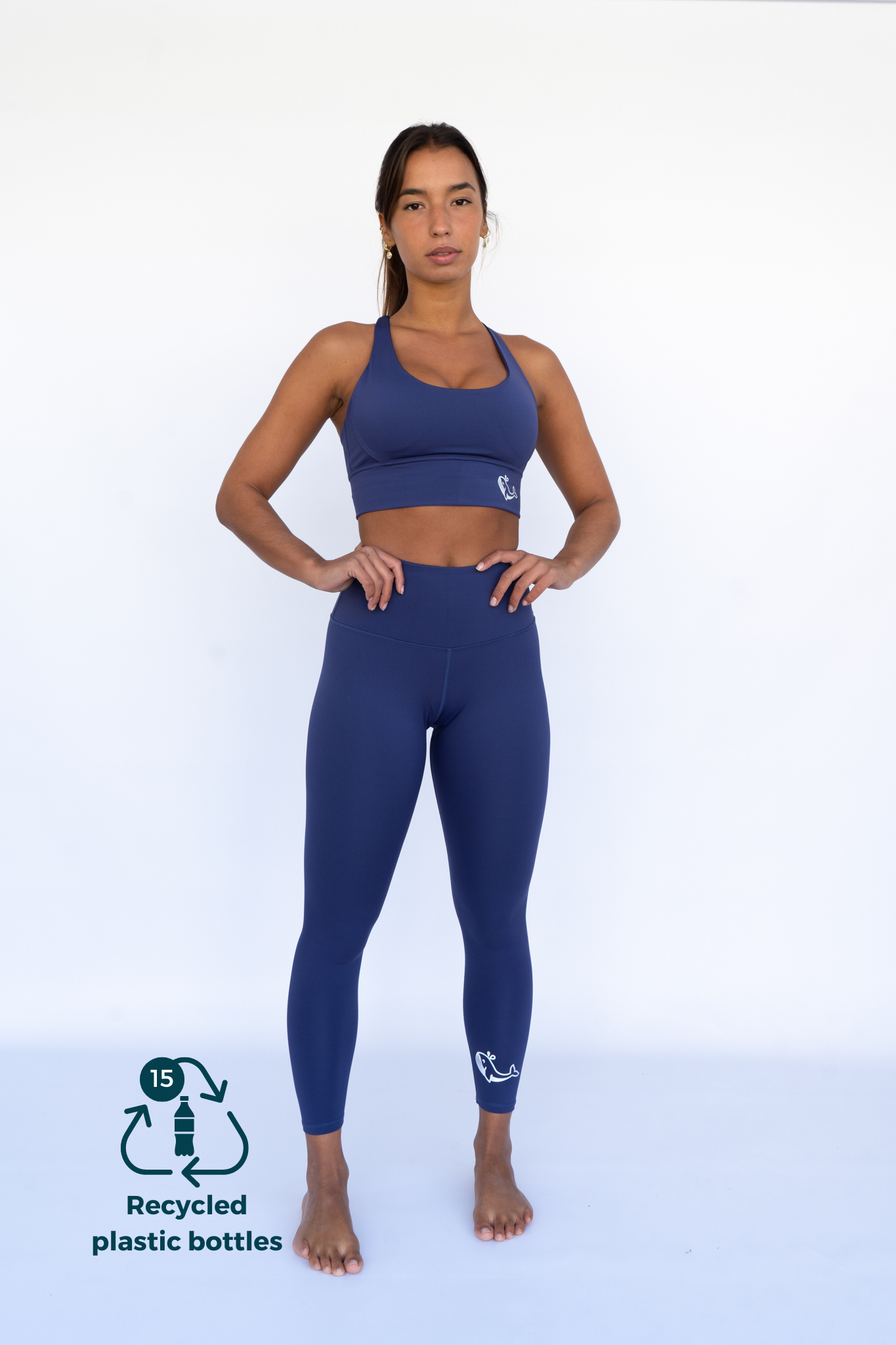 Legging WHALE - azul marino - FITPLANET