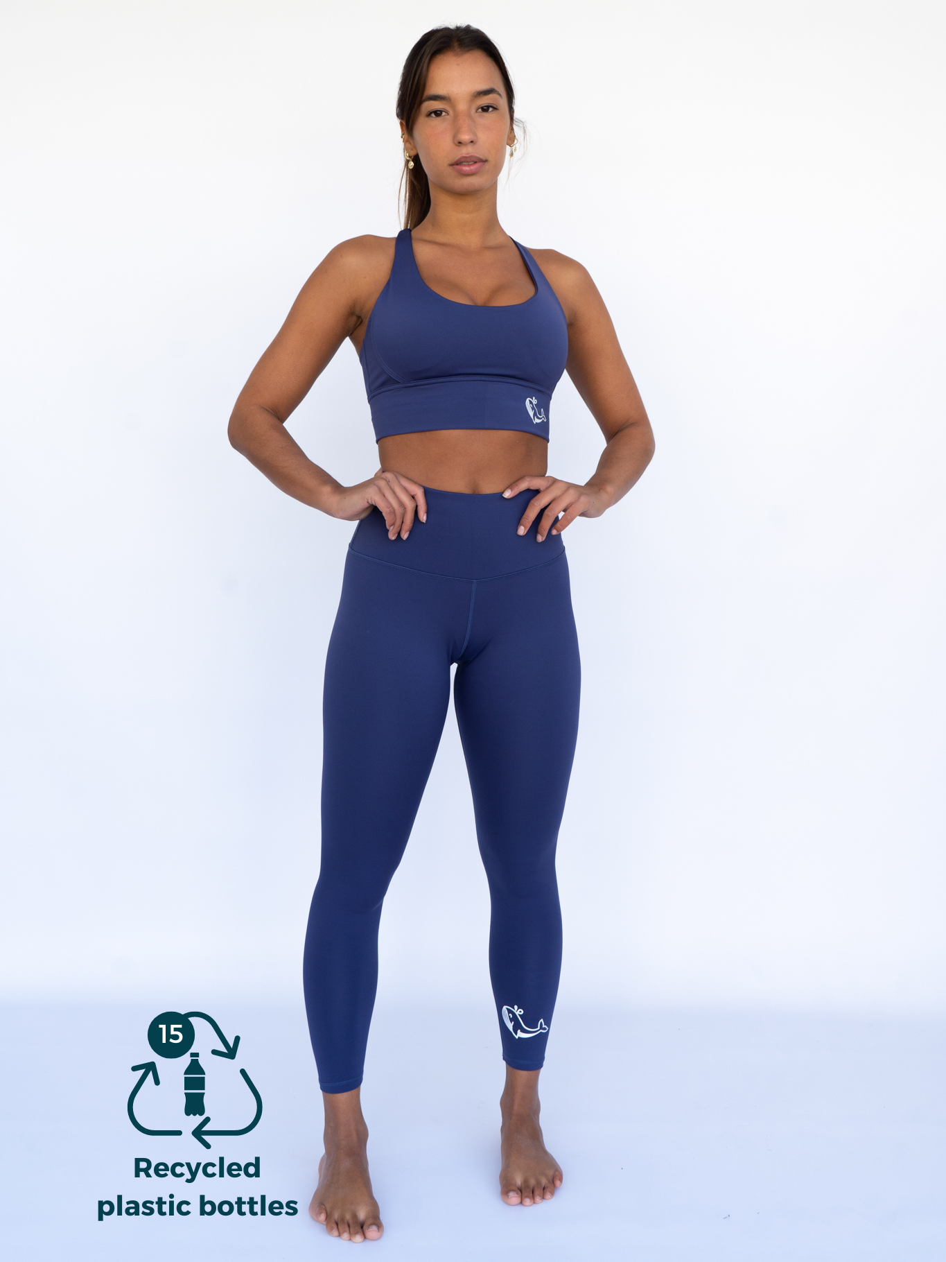 Legging WHALE - azul marino - FITPLANET