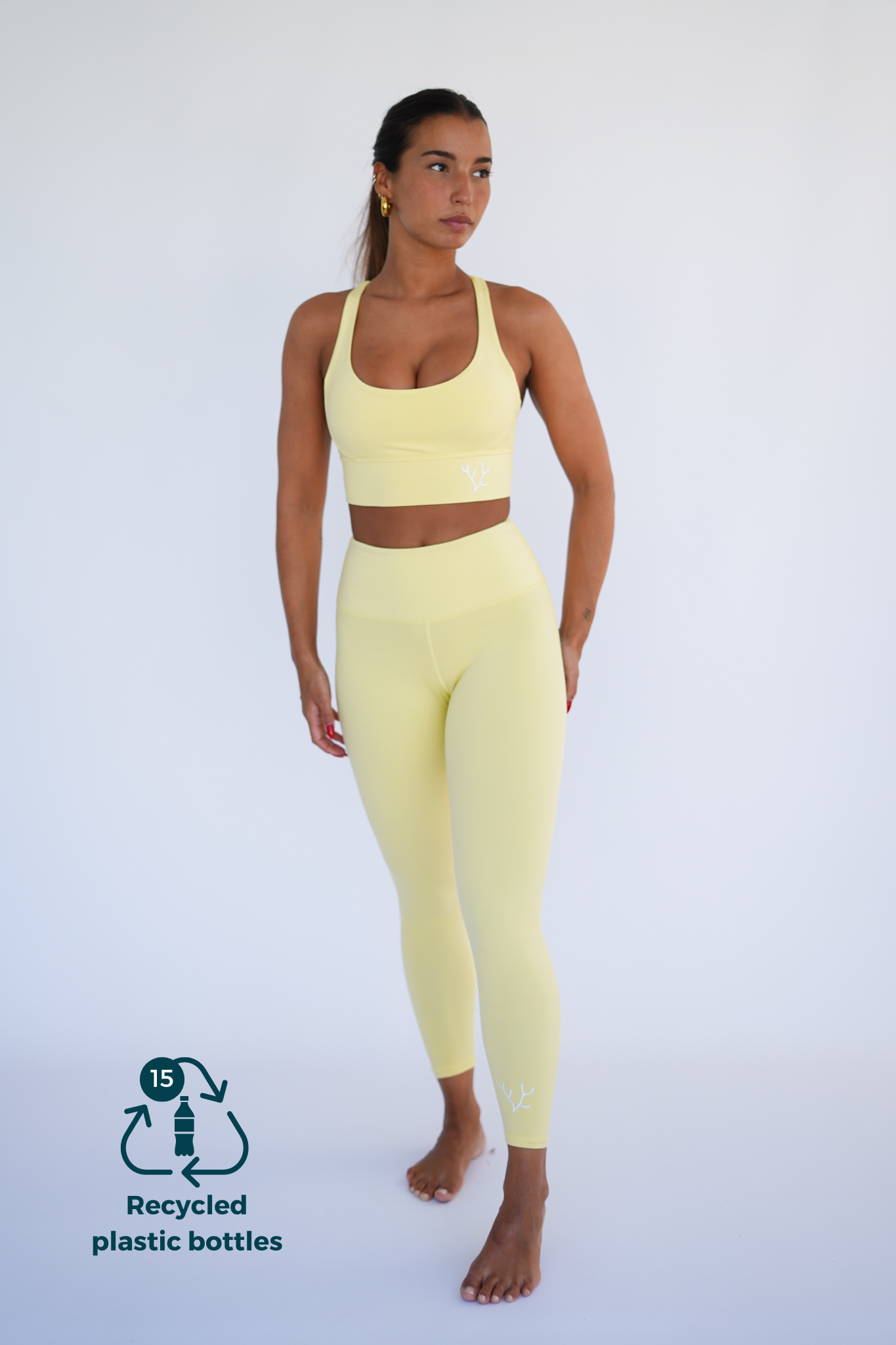 Legging CORAL - amarillo - FITPLANET