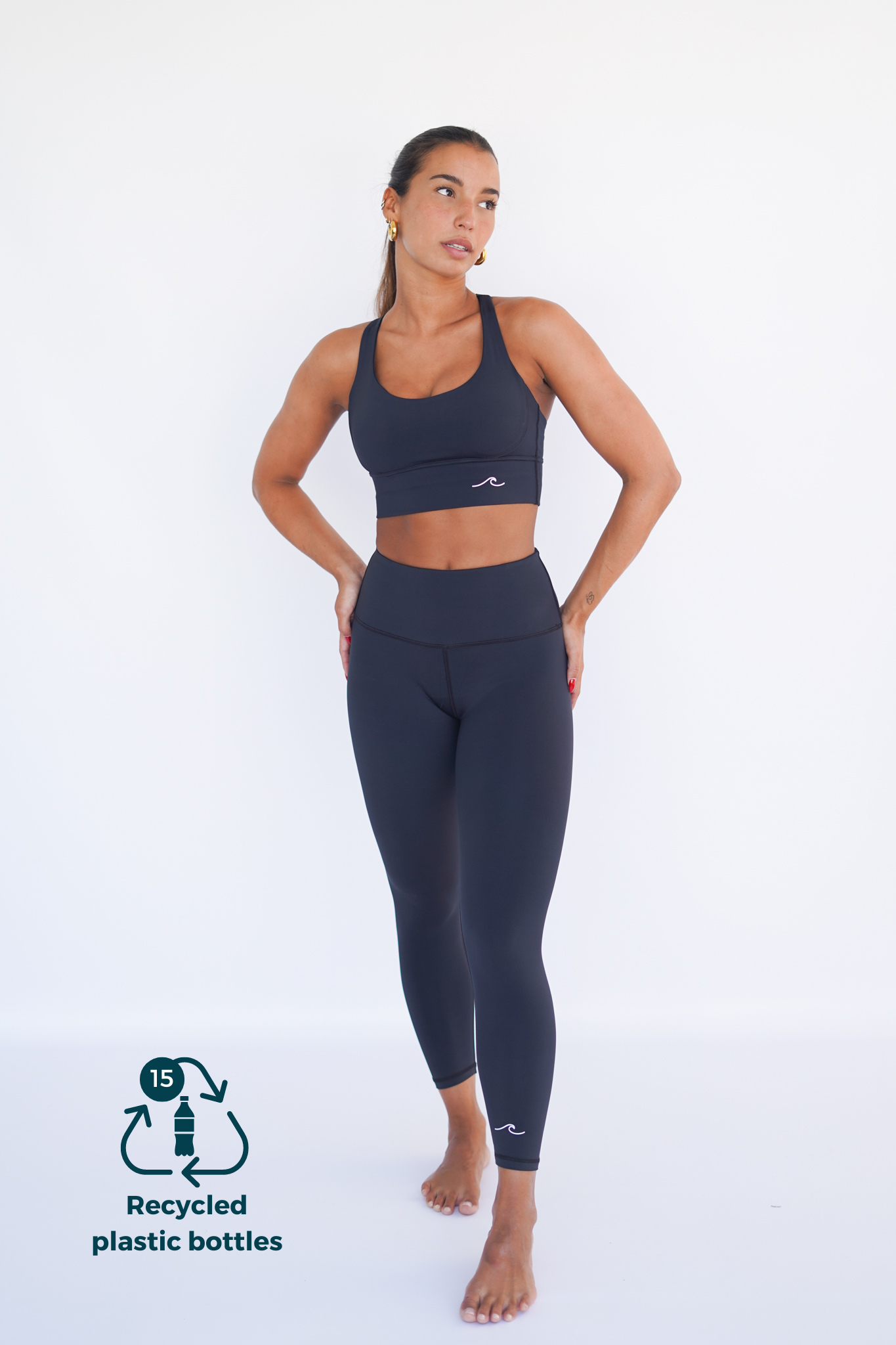 Legging OCEAN - negro - FITPLANET