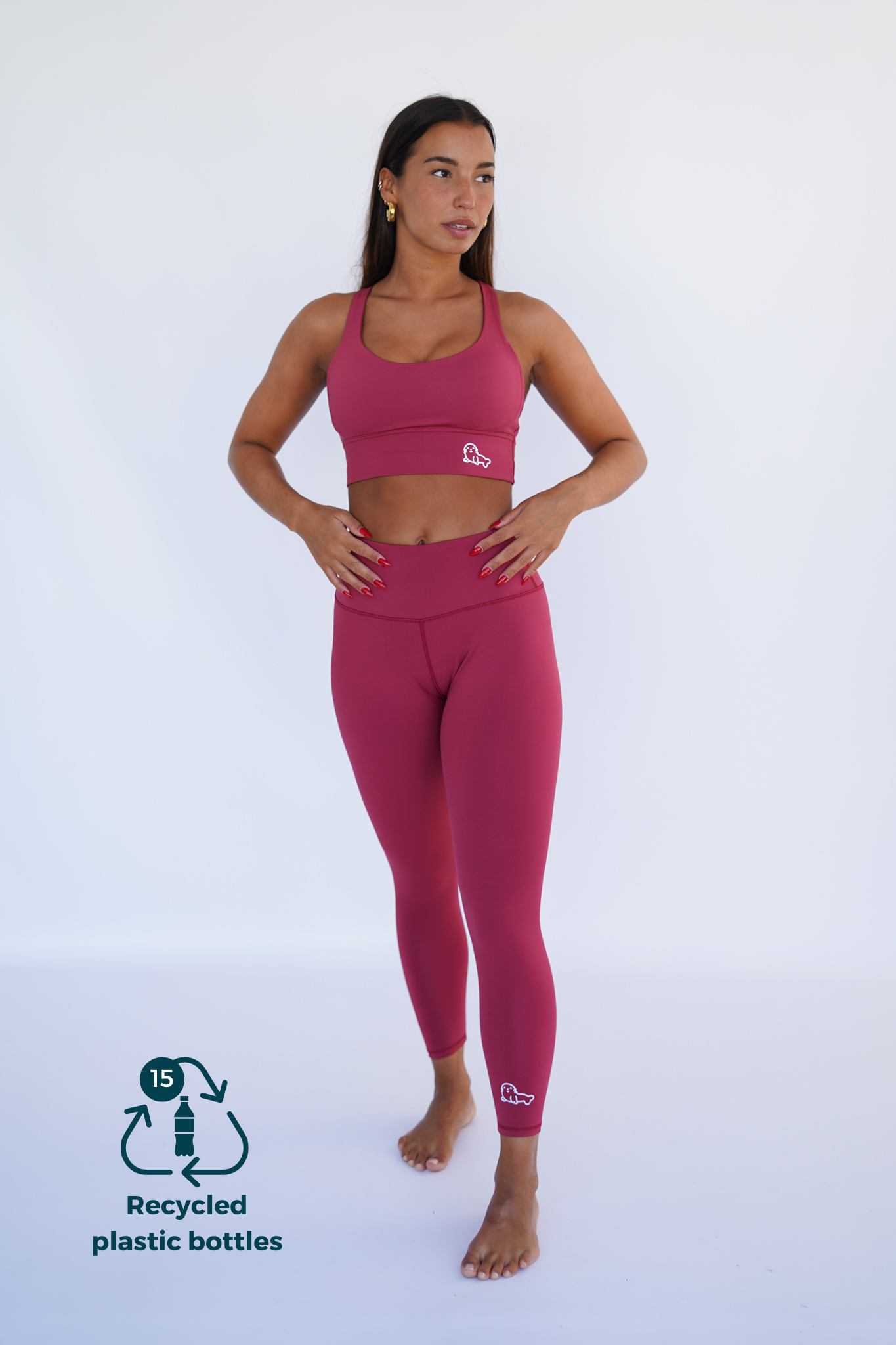 Legging SEAL - granate - FITPLANET