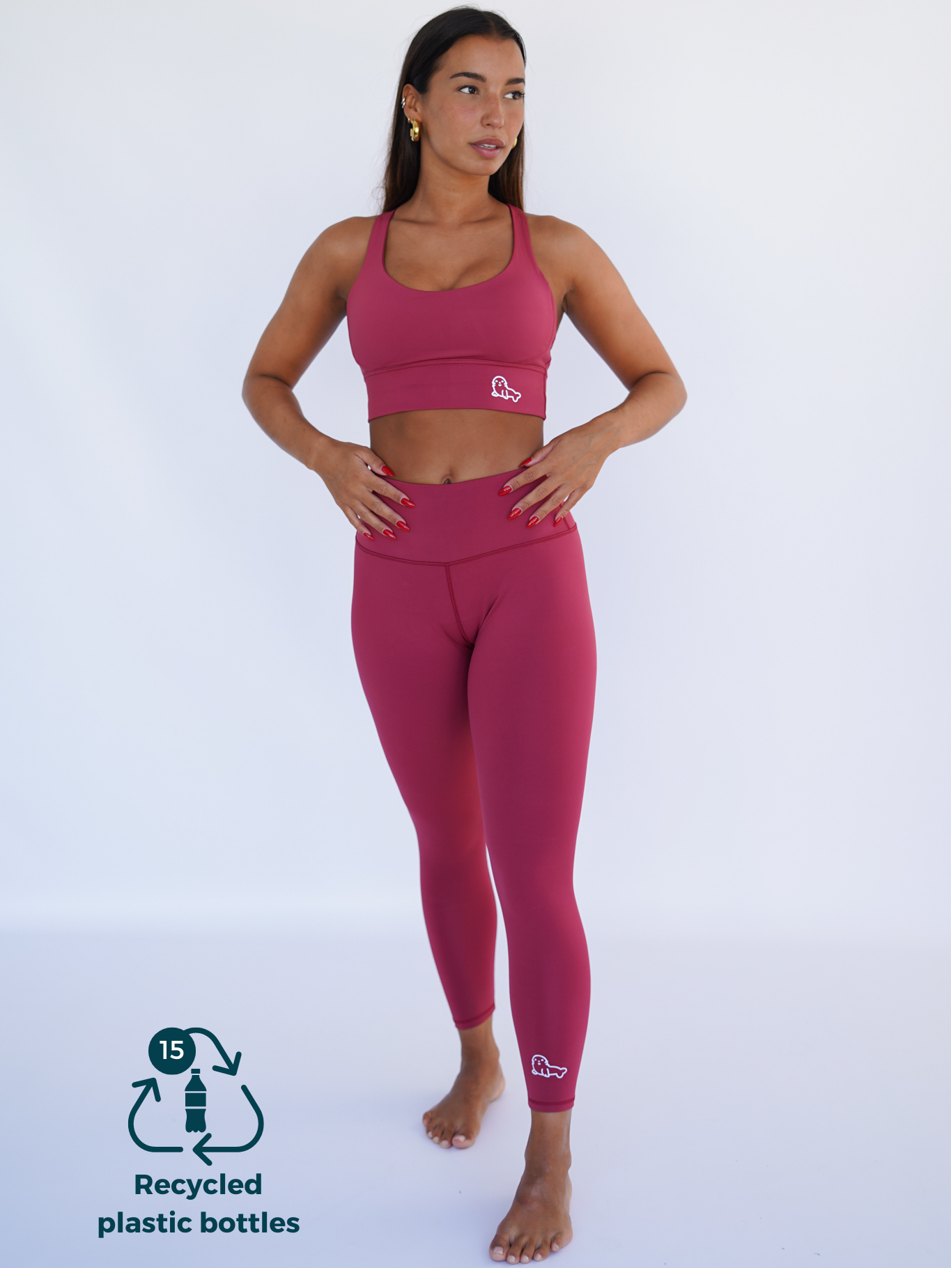 Legging SEAL - granate - FITPLANET