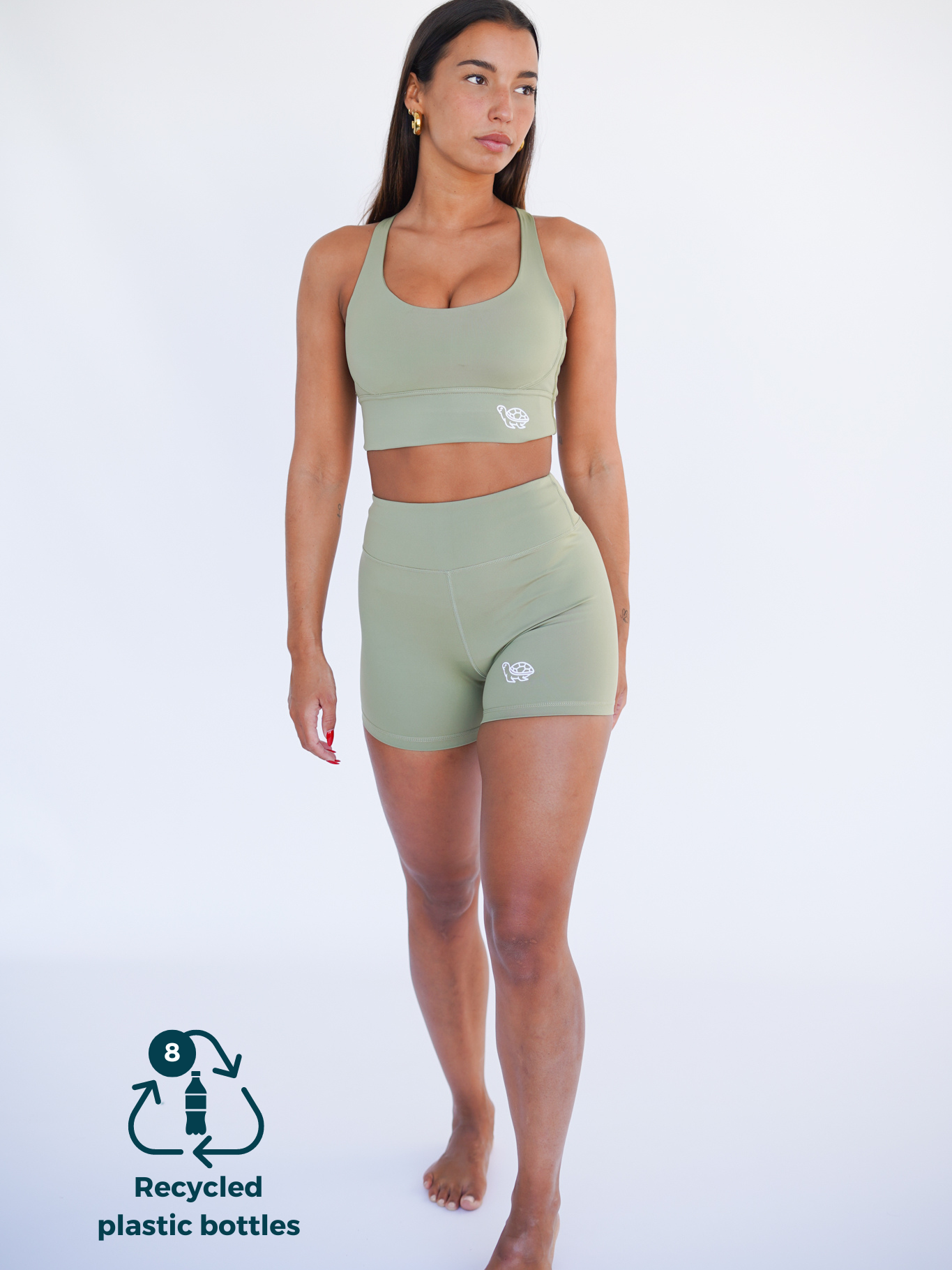 Short SEA TURTLE - verde - FITPLANET