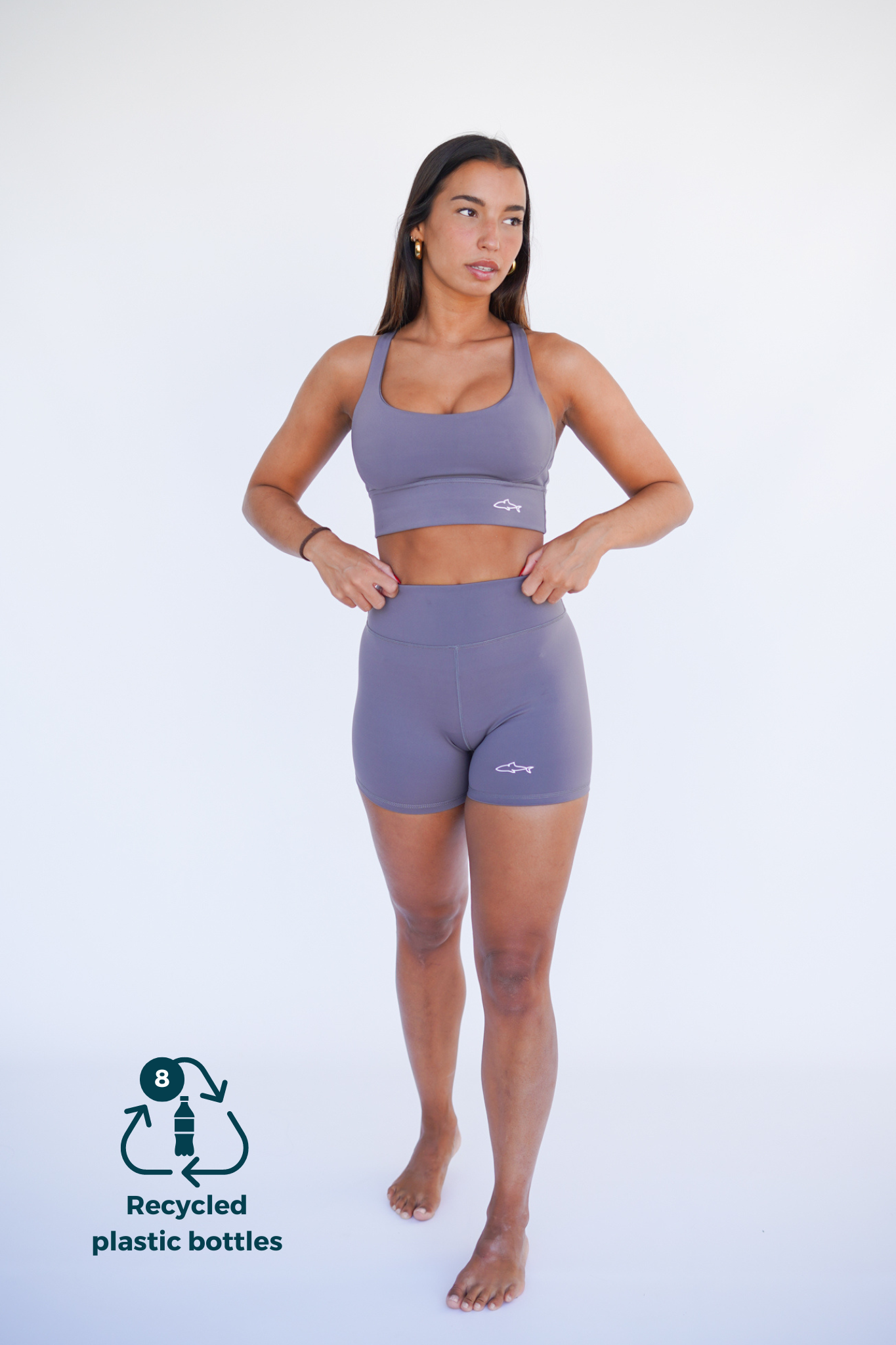 Short SHARK - gris - FITPLANET