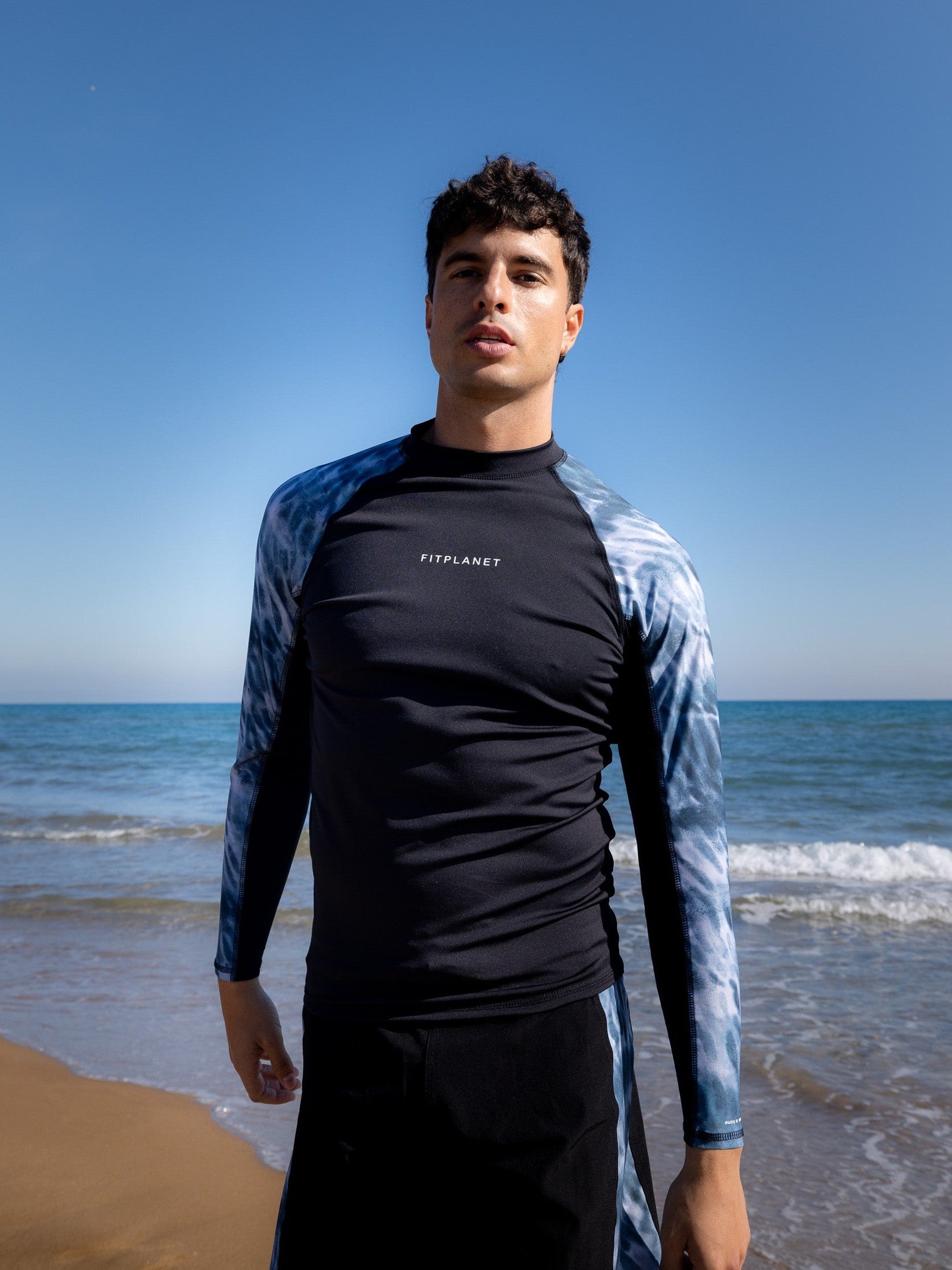 Surf-Lycra - Tigerhai (Graublau)