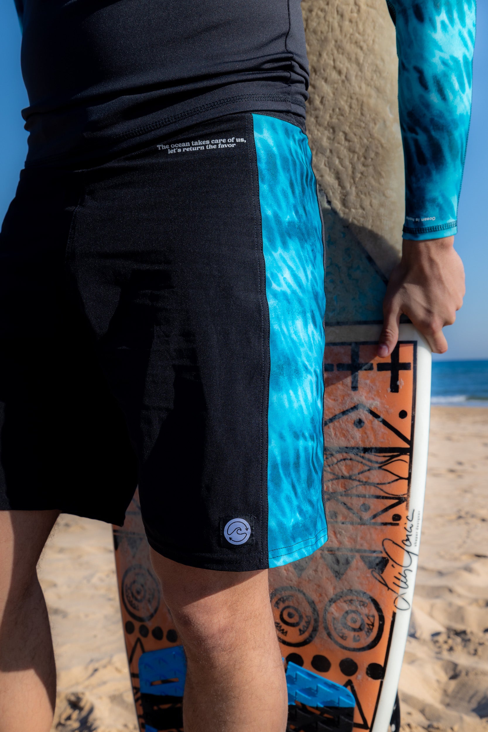 BoardShort - Tiburón Tigre (Turquesa)