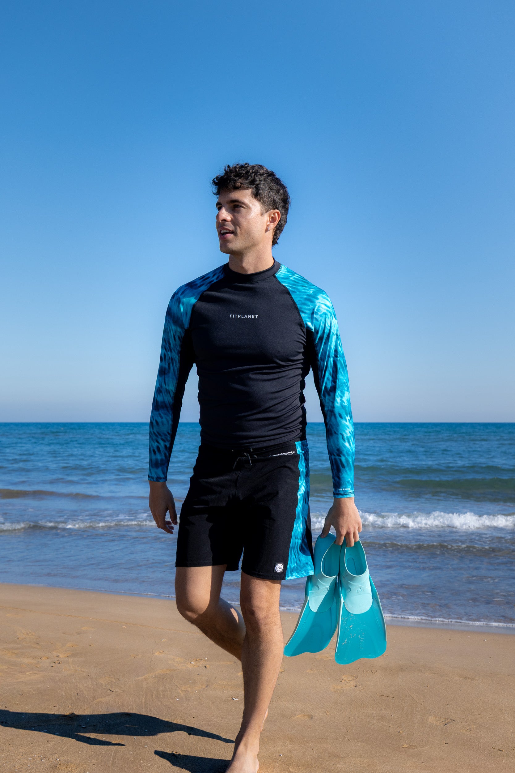 BoardShort - Tiburón Tigre (Turquesa)