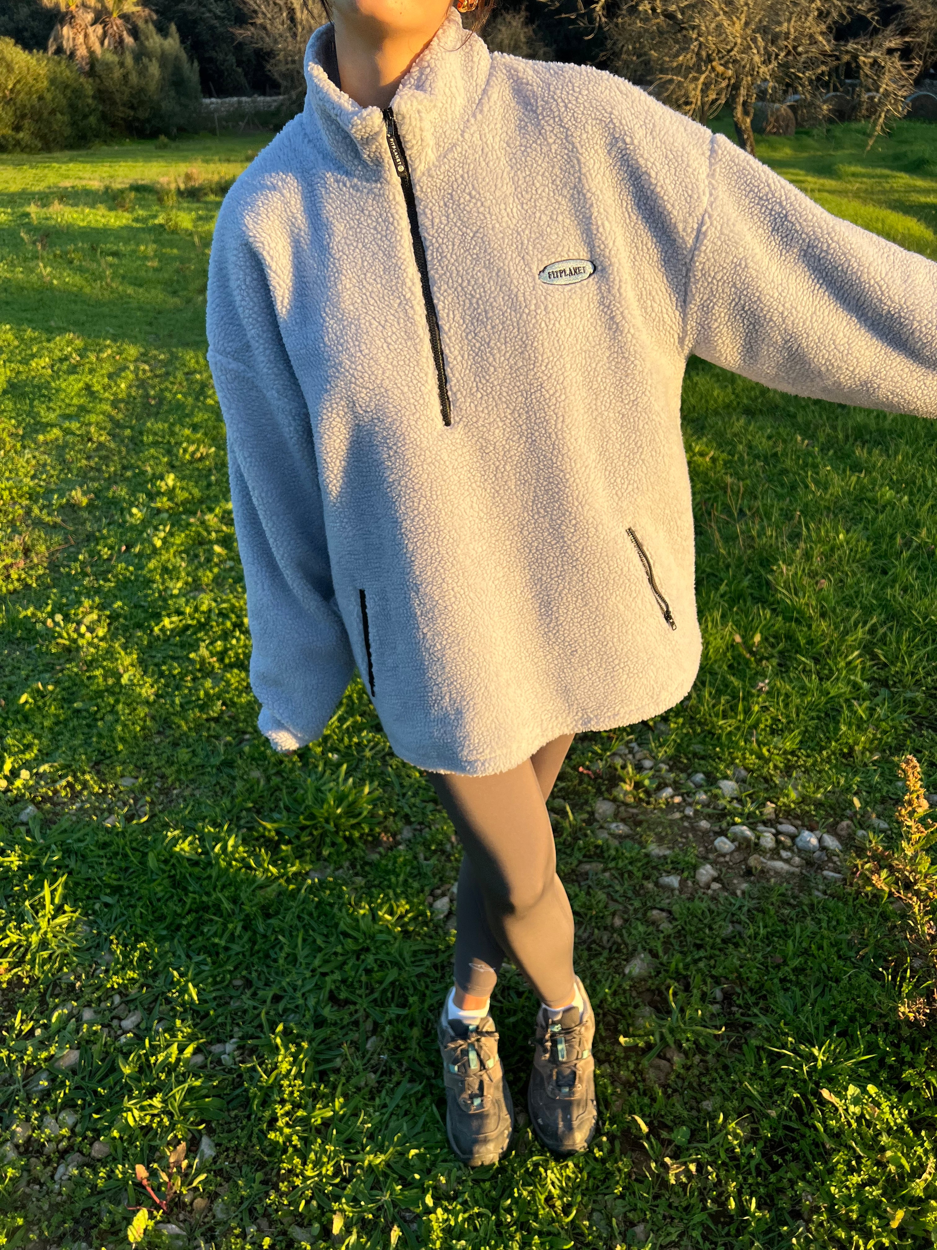 Adopta un Abrigo Polar Fitplanet - Azul cielo