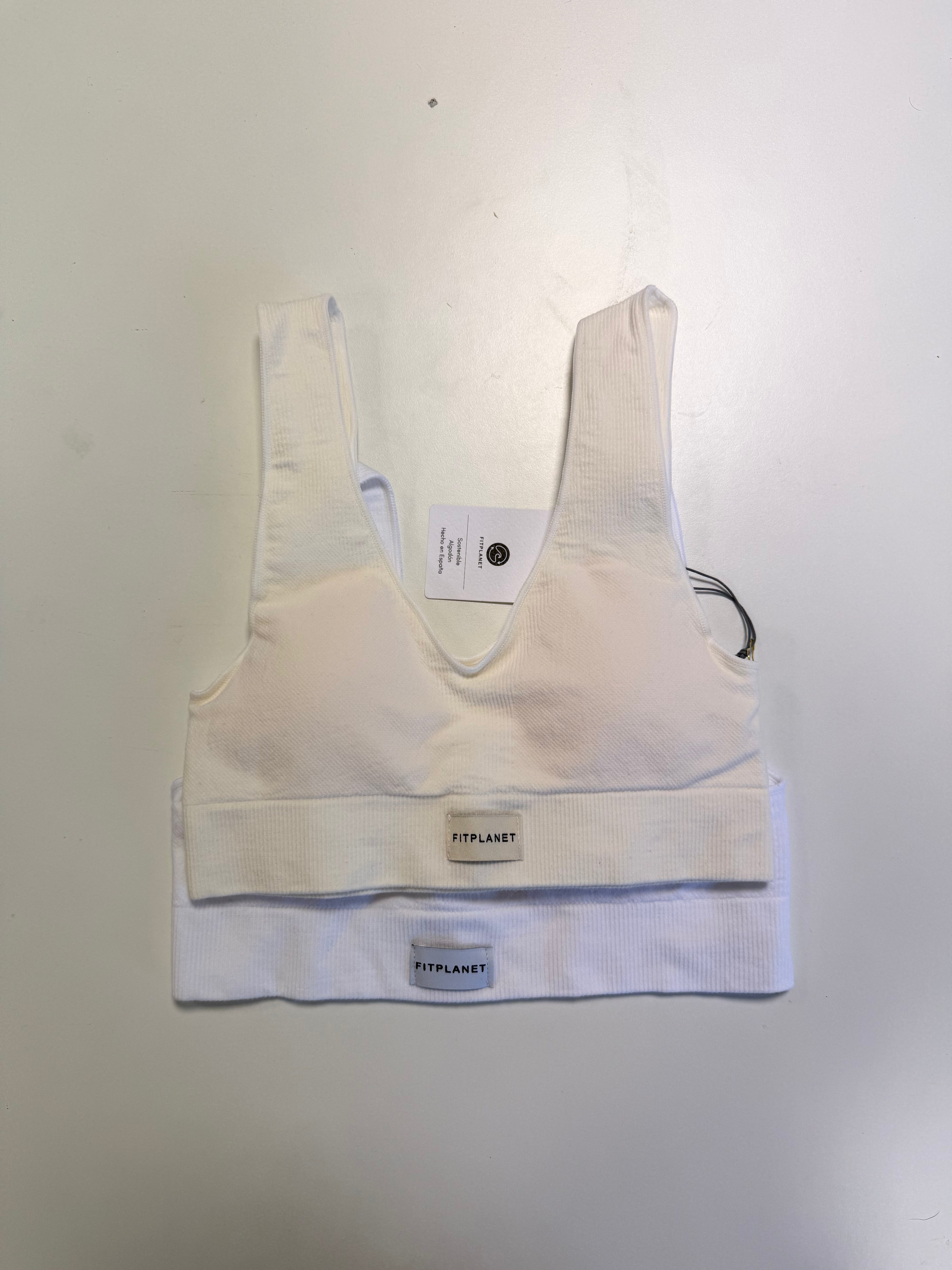 Adoptiere einen Baumwoll-BH - Weiß