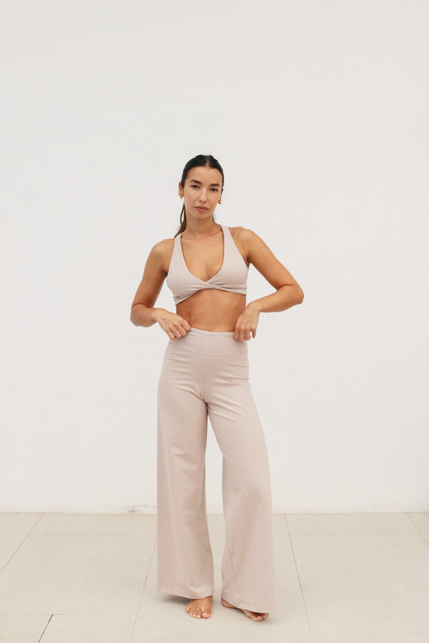 Conjunto cruzado algodón - Beige