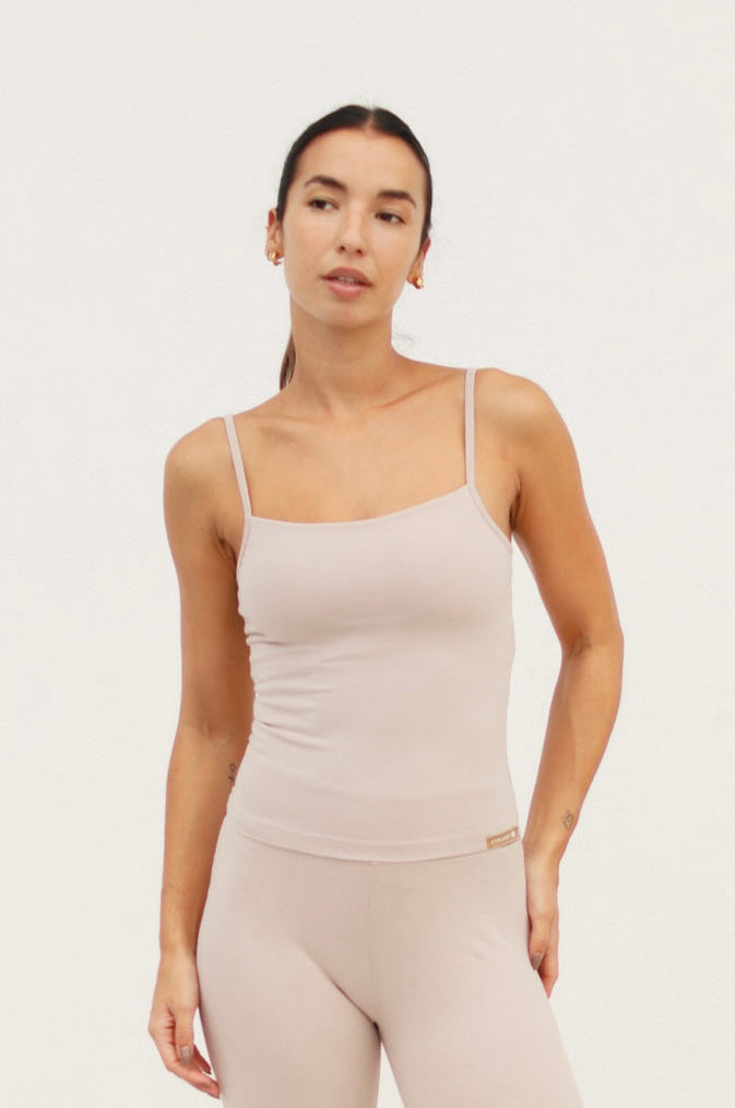 Top Esencial algodón - Beige