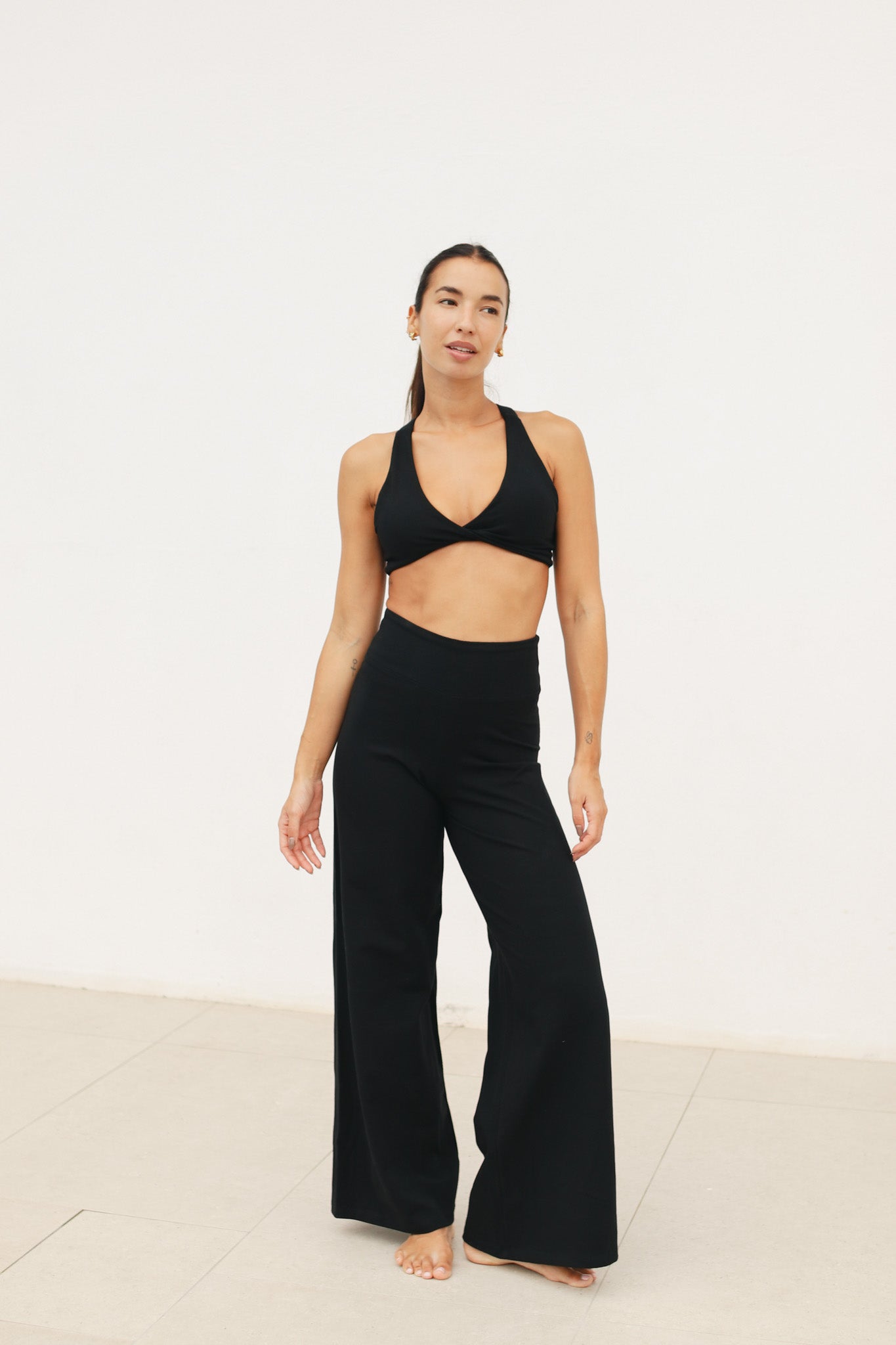 Conjunto cruzado algodón - Negro