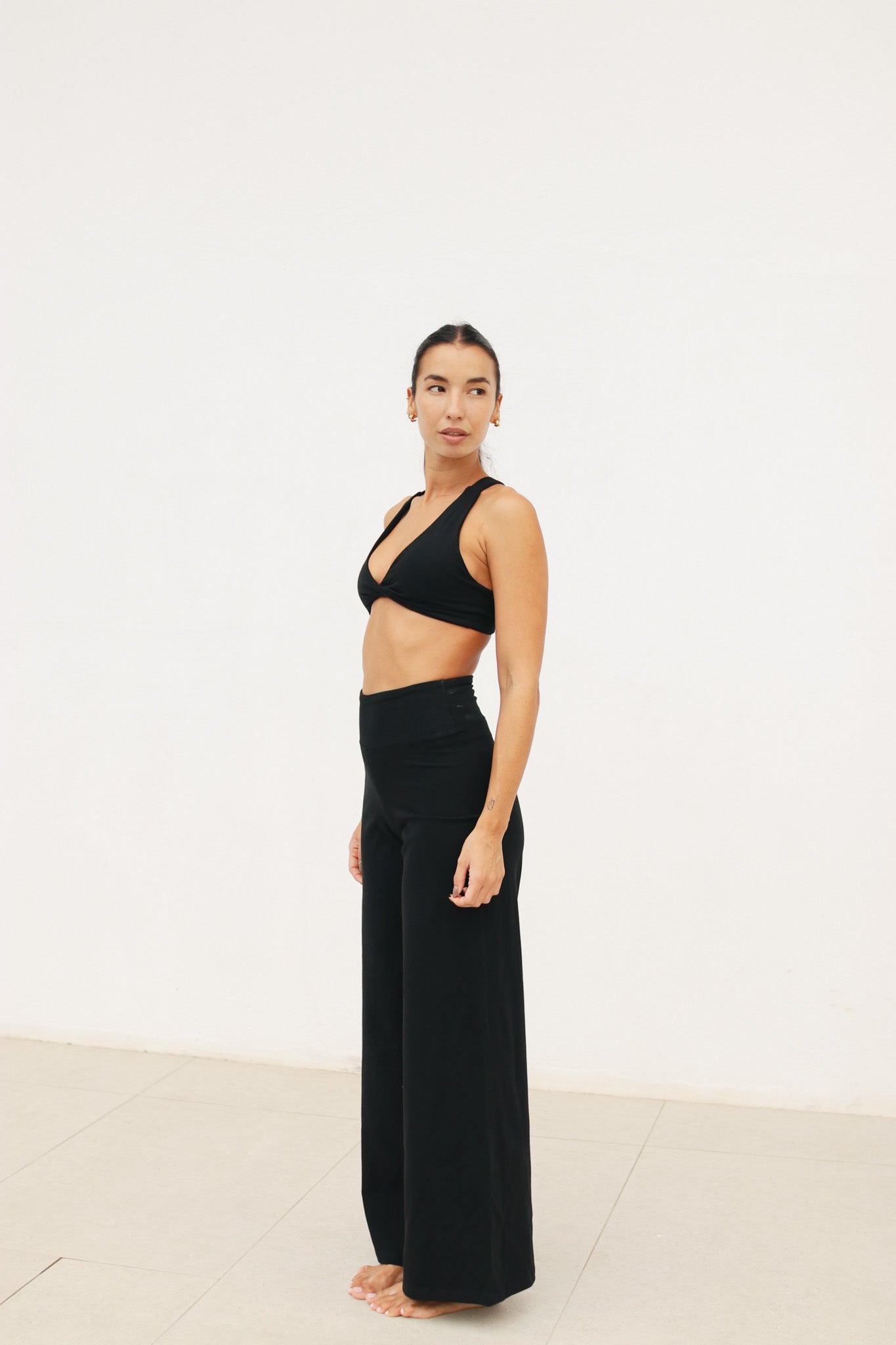 Conjunto cruzado algodón - Negro