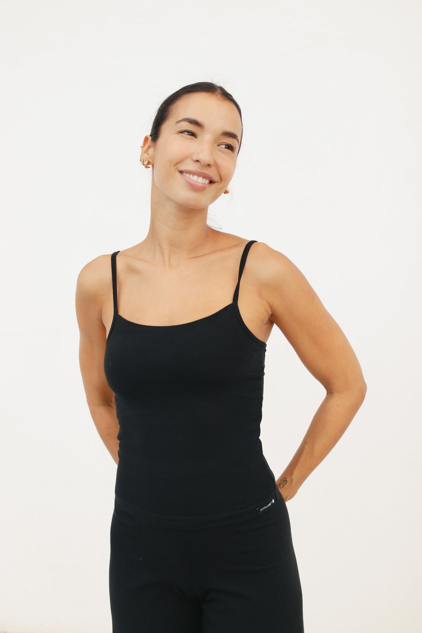 Top Esencial algodón - Negro