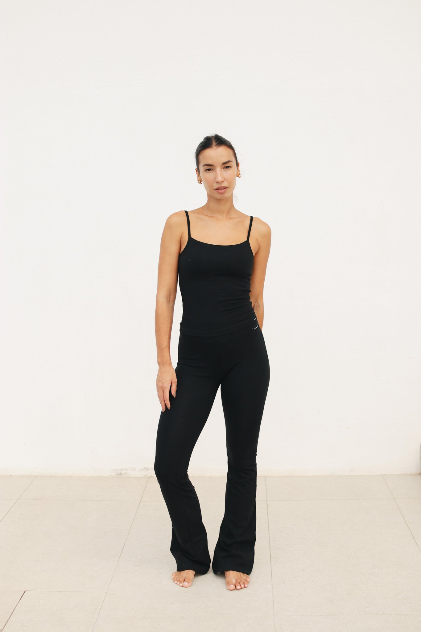 Legging campana algodón - Negro