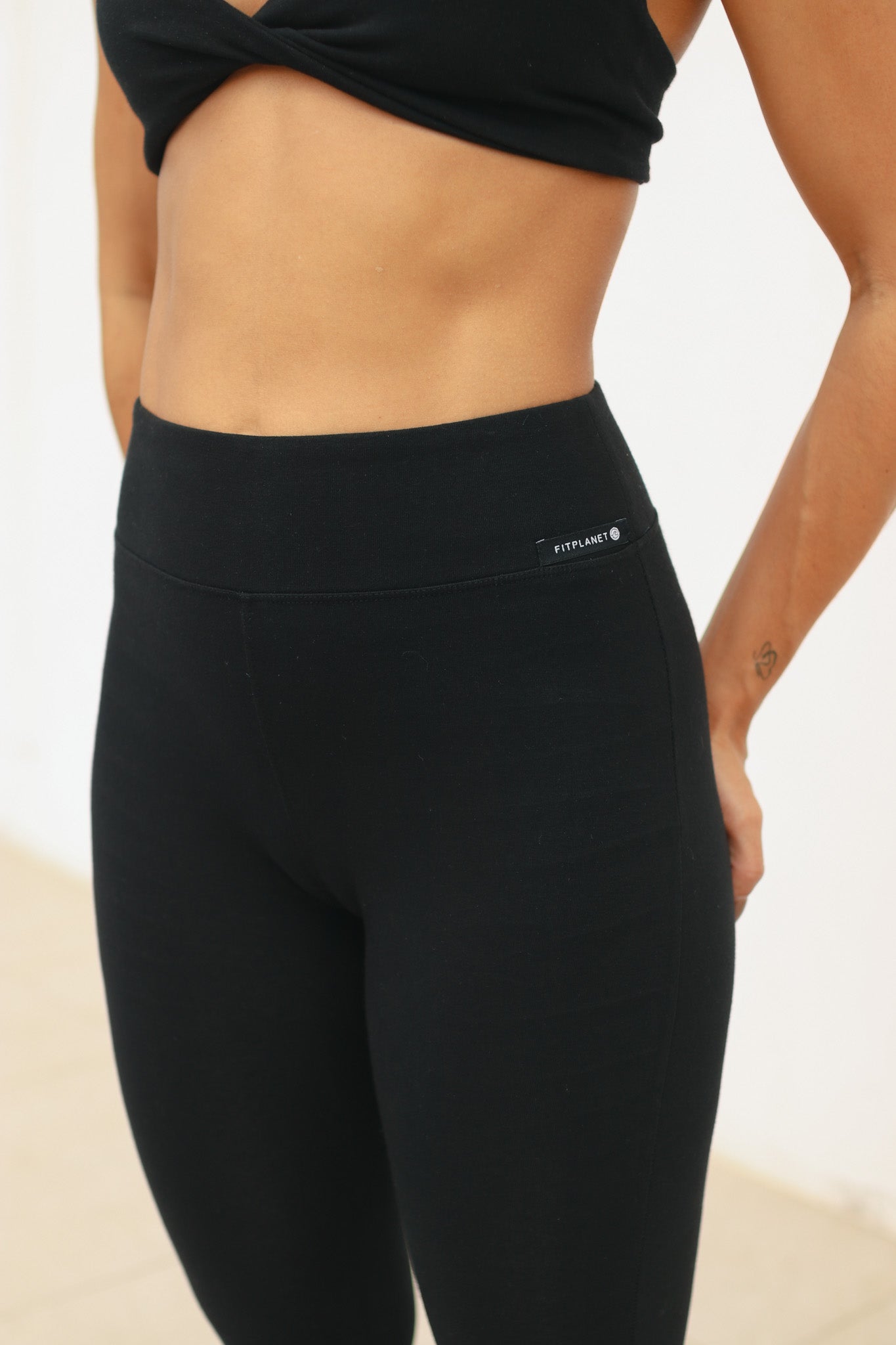 Conjunto cruzado algodón - Negro