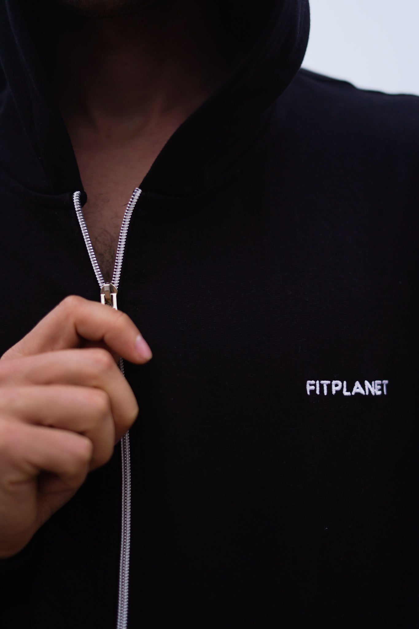 Fitplanet Zipper Sweatshirt - Black