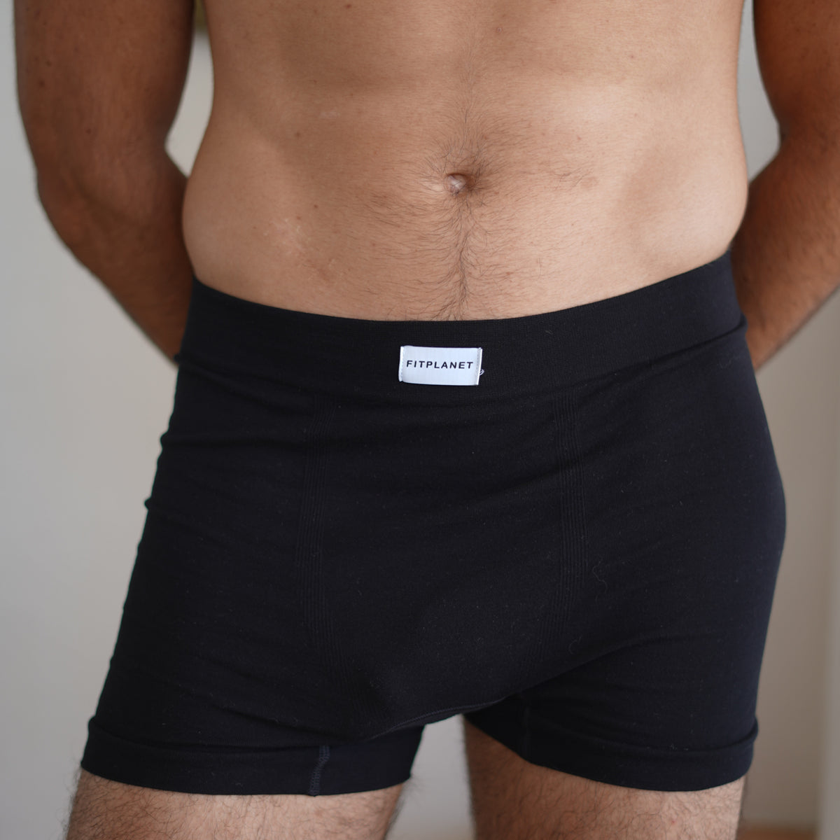 Boxers de algodón Negros 【Ropa interior sostenible ecológica