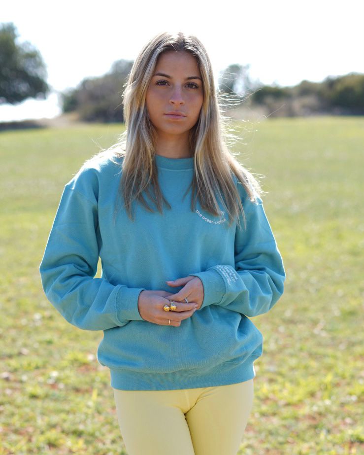 Ocean sweatshirt - Turquoise blue