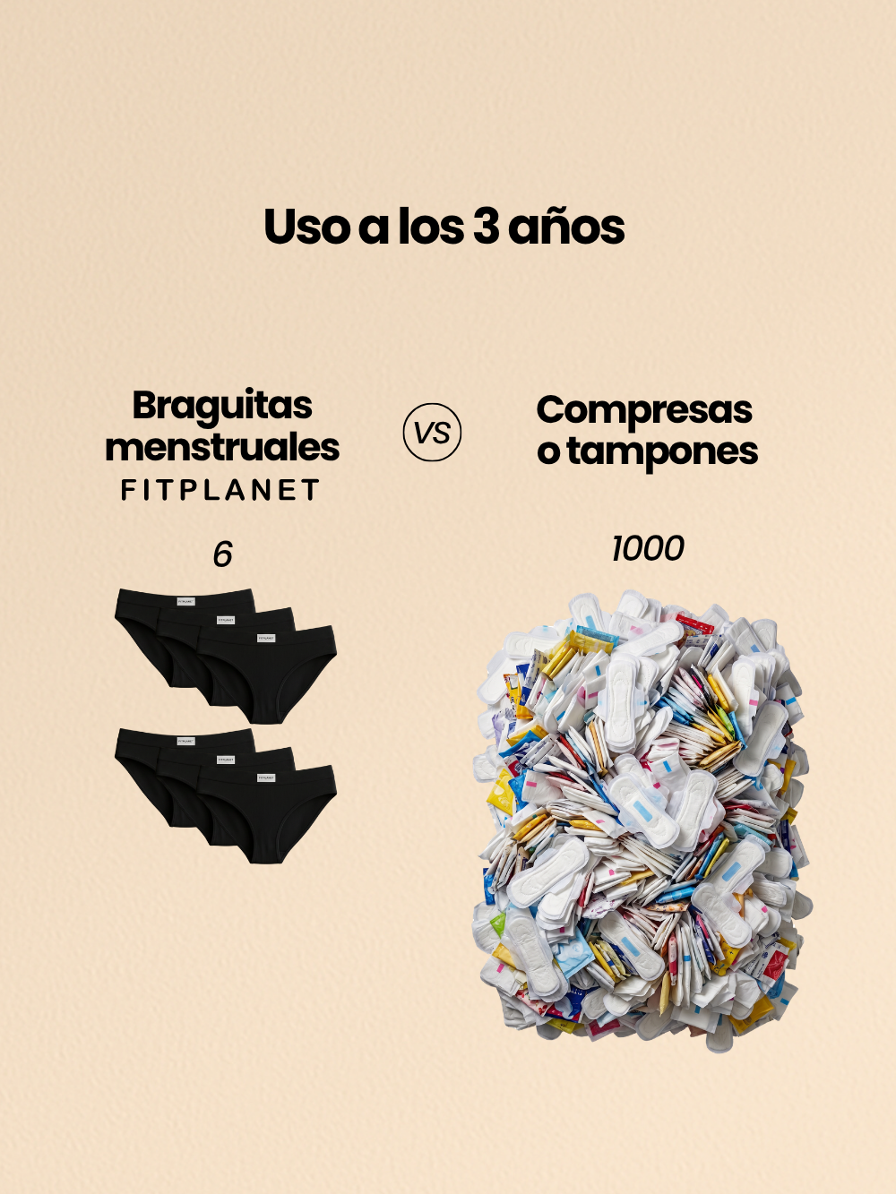 🩸 Pack Braguitas Menstruales [x6]