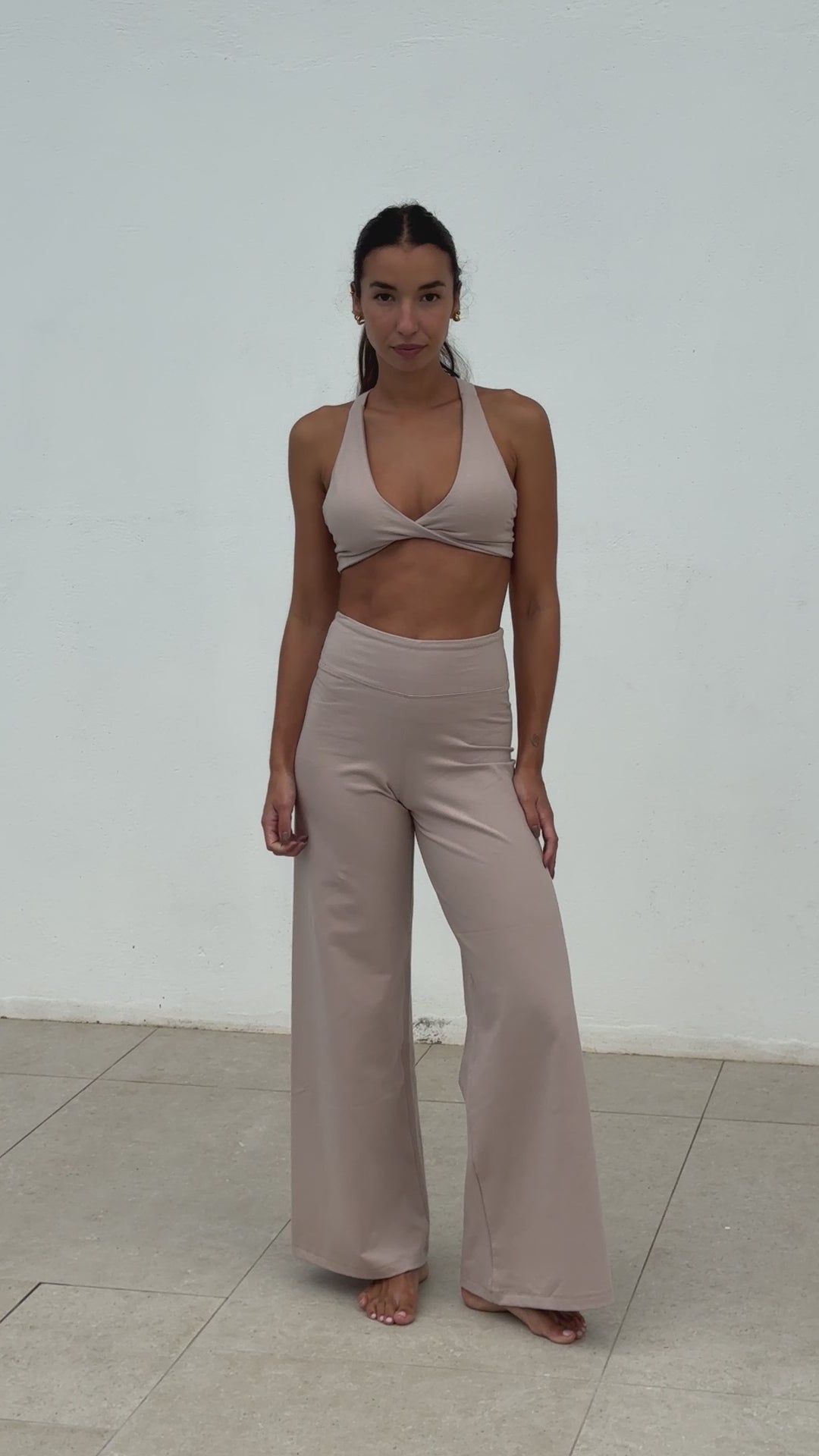 Conjunto cruzado algodón - Beige